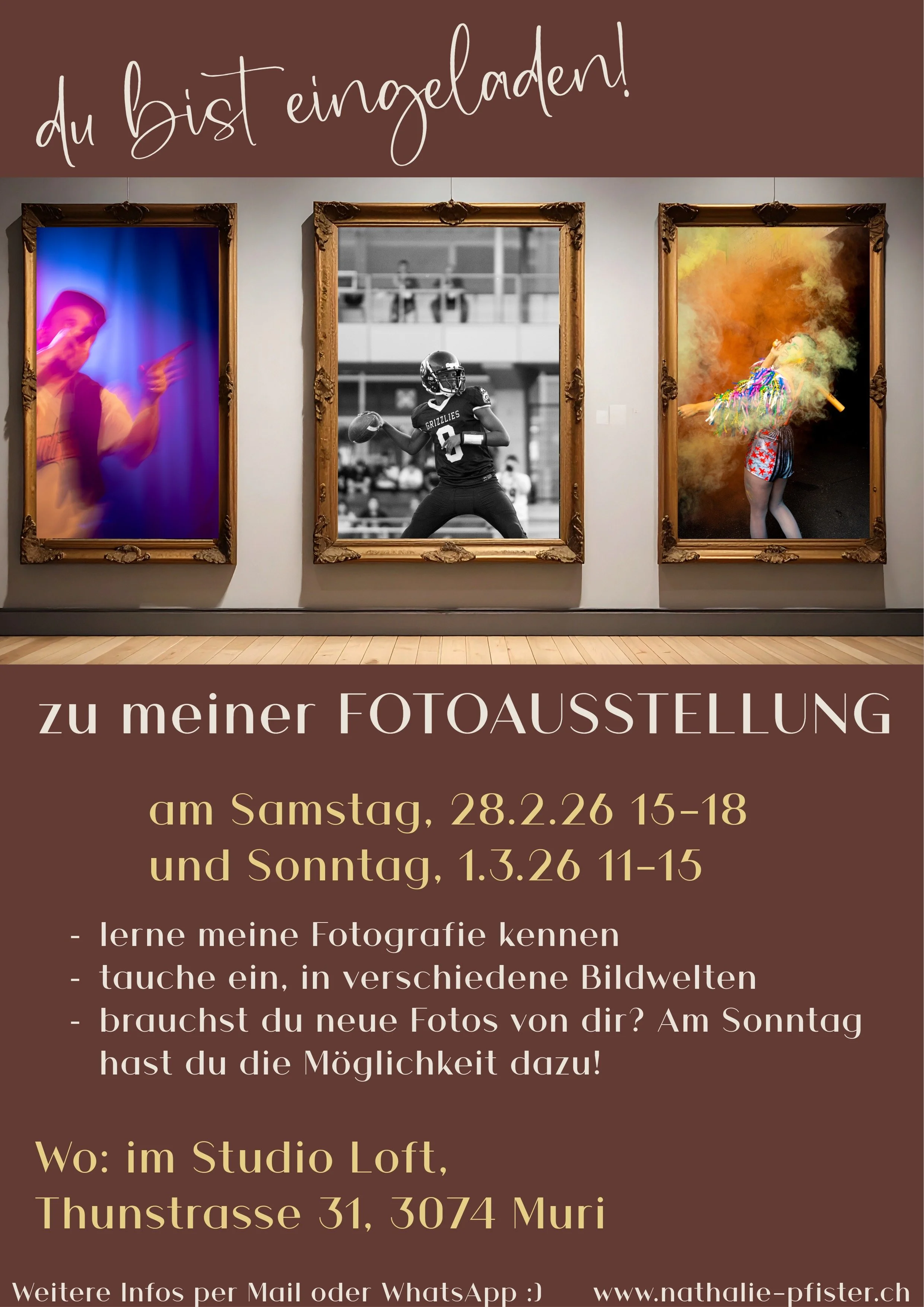 Flyer Fotoausstellung Bern