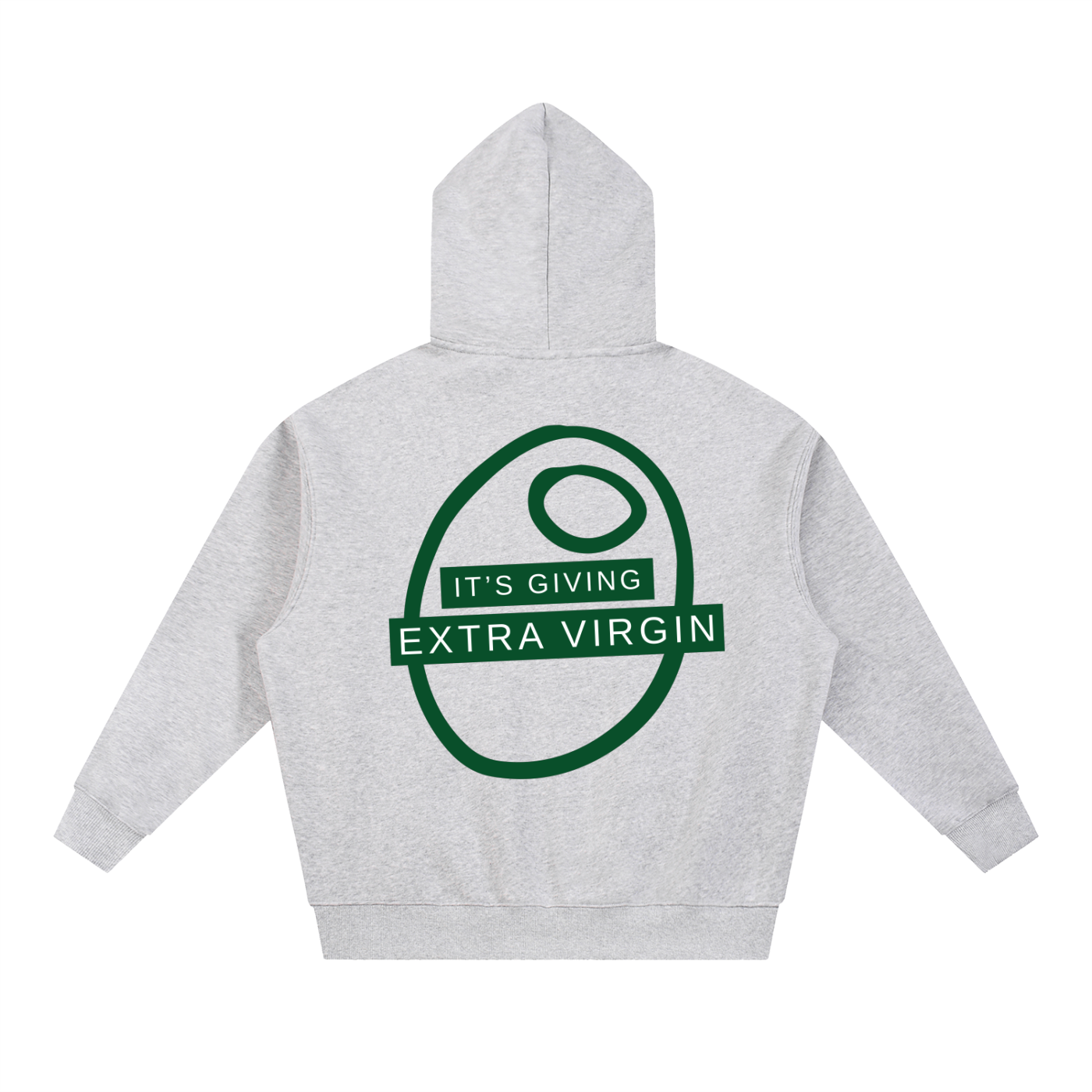 Extra Virgin Essentials. Oversized Boxy Fit Fleece Hoodie