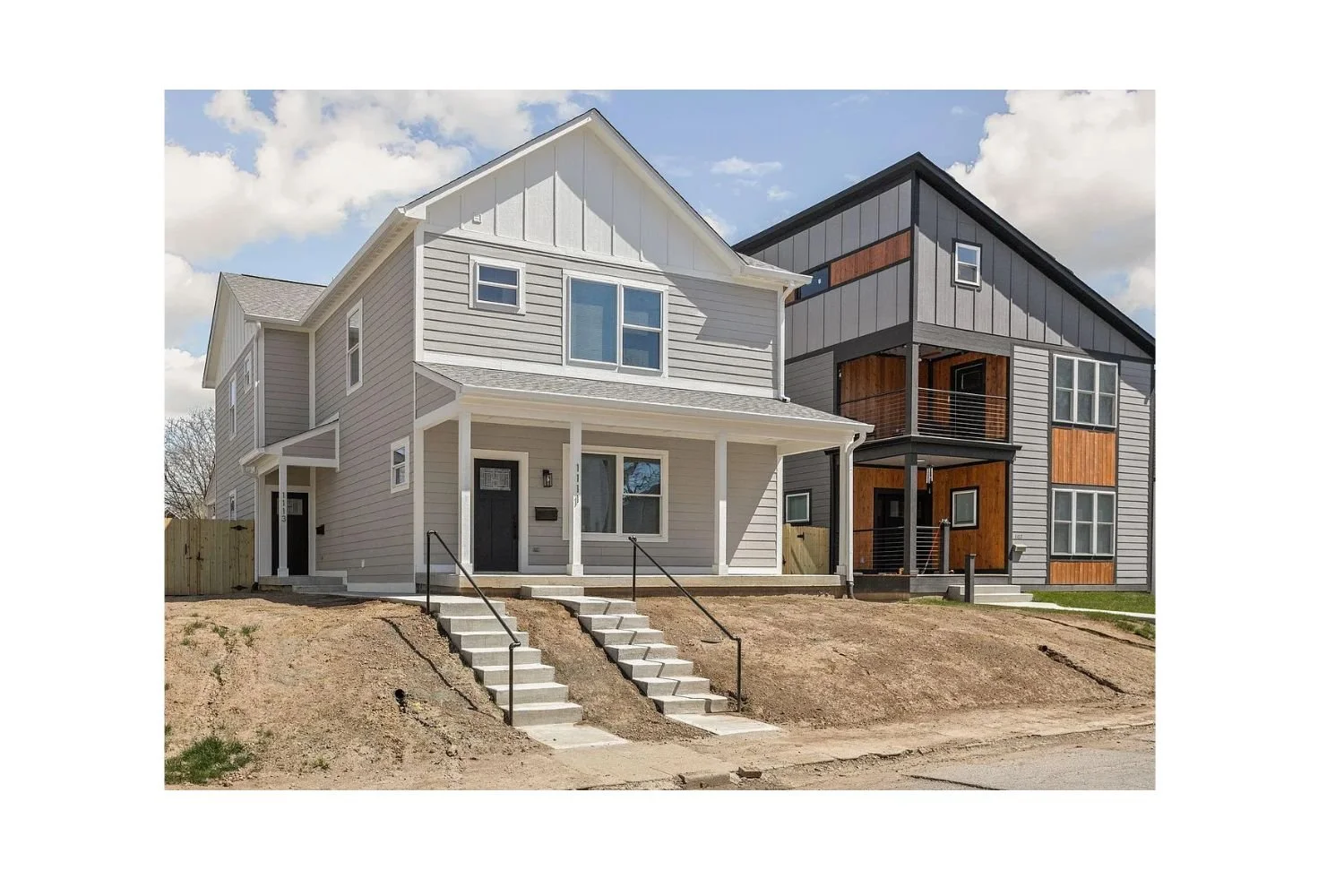 Exterior of a renovated Indianapolis investment property, Hamilton House, prepared for sale and long-term performance