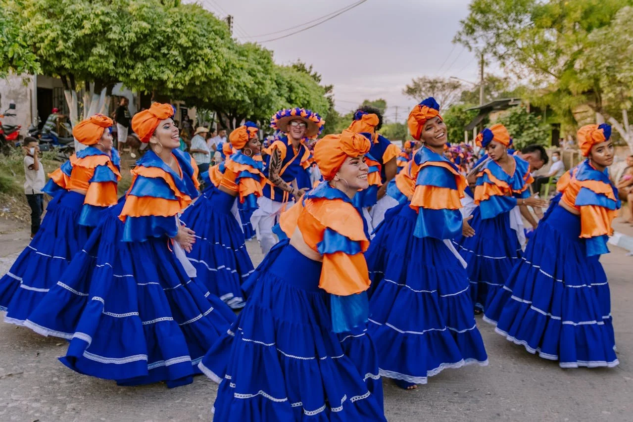 Afro Colombians in a parade