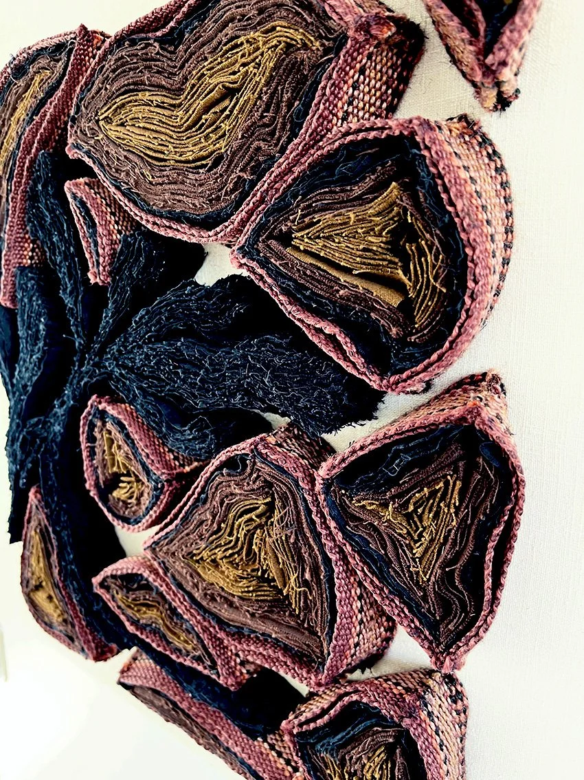 Wanddoek verweven bladeren