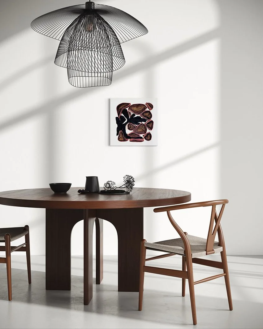 Wanddoek verweven bladeren