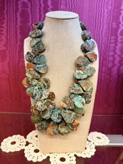 NEST brand Natural stone cluster necklace