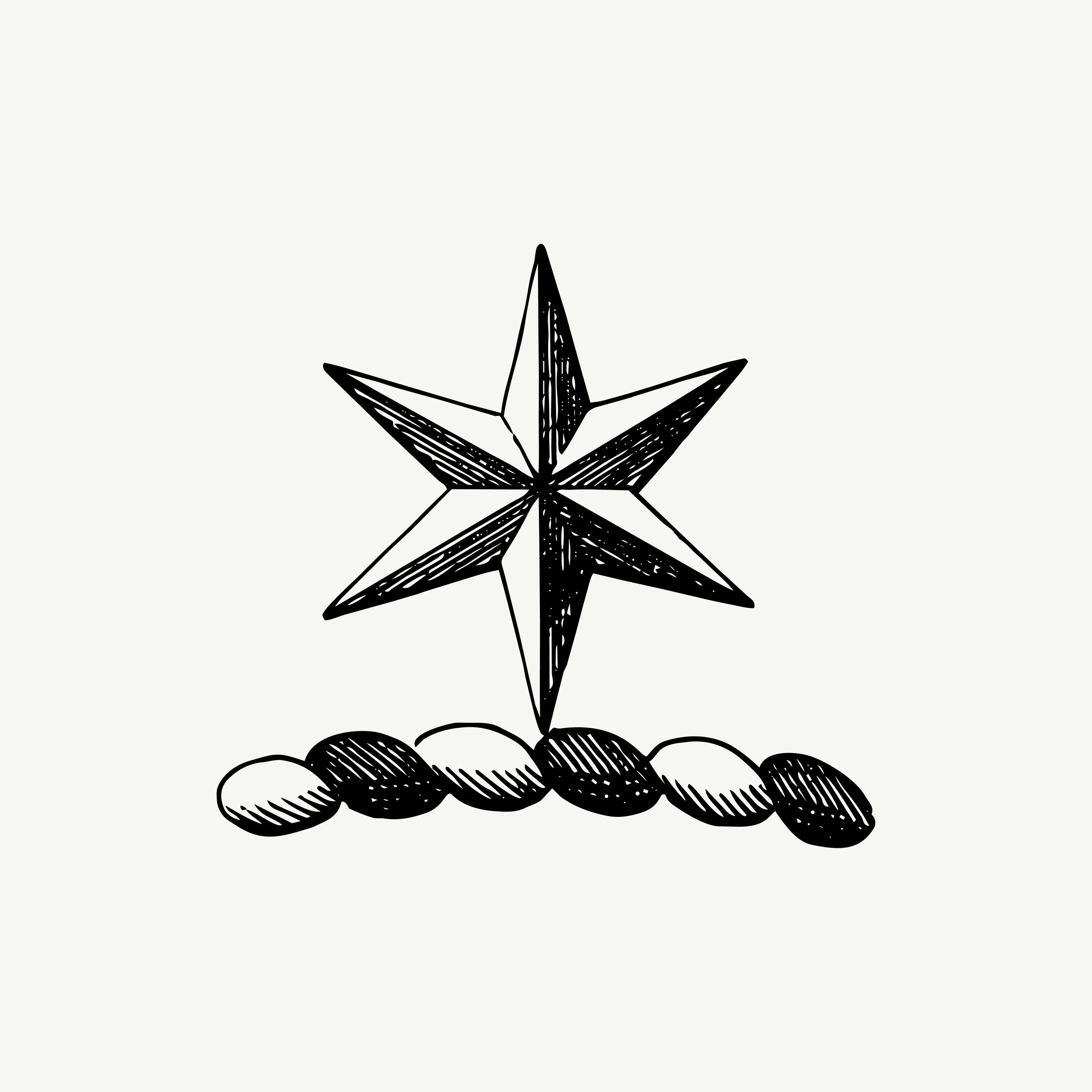 Historic engraved crest of a Compass Star, paired with the orientation line "Distance can still offer direction" — from the Story & Sigil archive