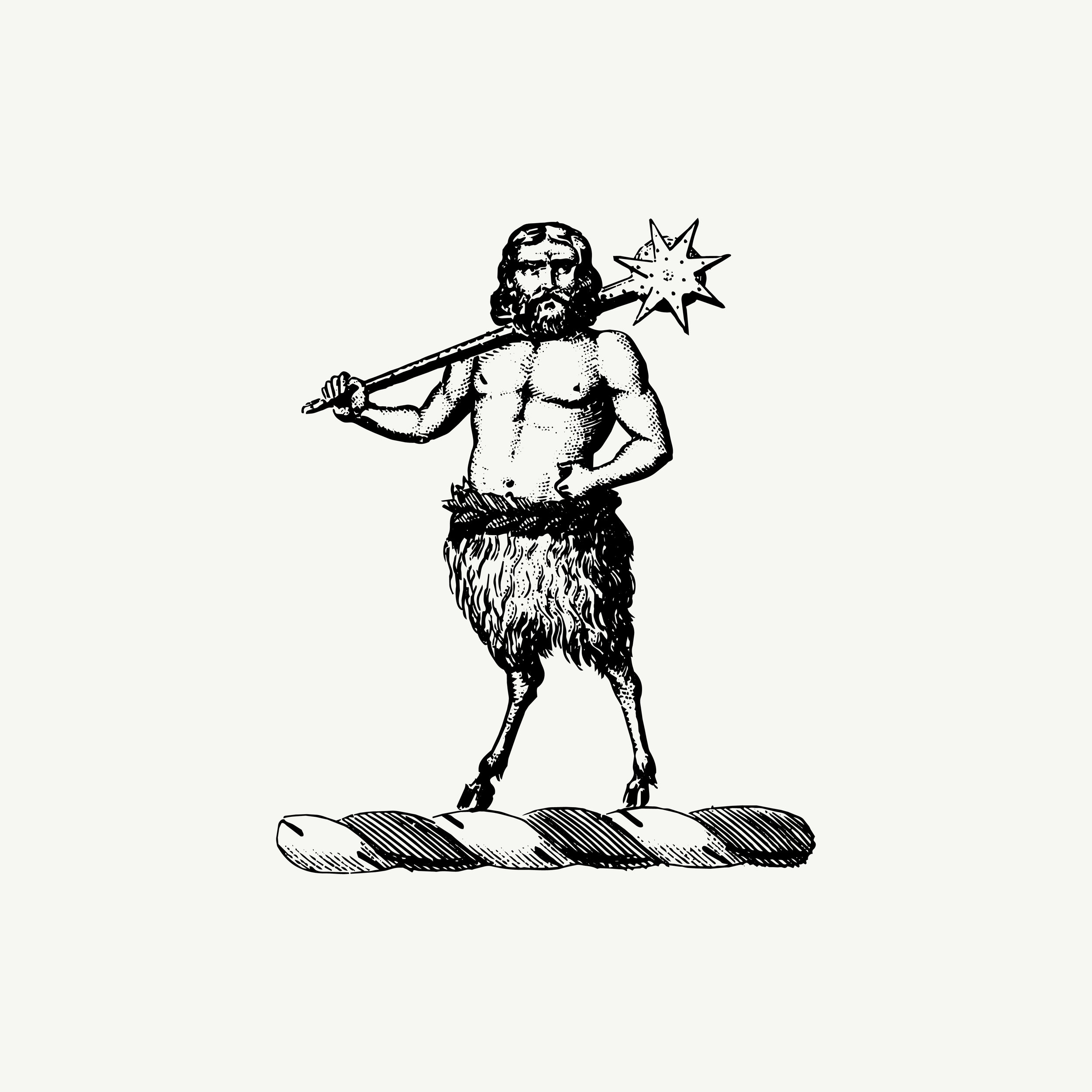 Historic engraved crest of a Stag-Legged Figure with Star Staff, paired with the orientation line "Sometimes truth arrives in disguise" — from the Story & Sigil archive
