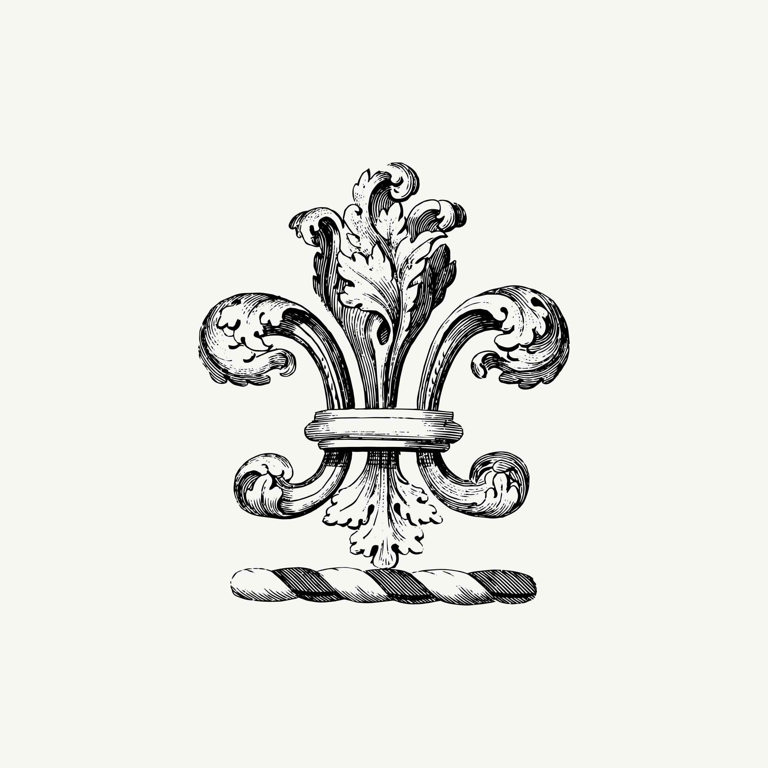Historic engraved crest of a Three Leaf, paired with the orientation line "Some things ask only that you look." — from the Story & Sigil archive