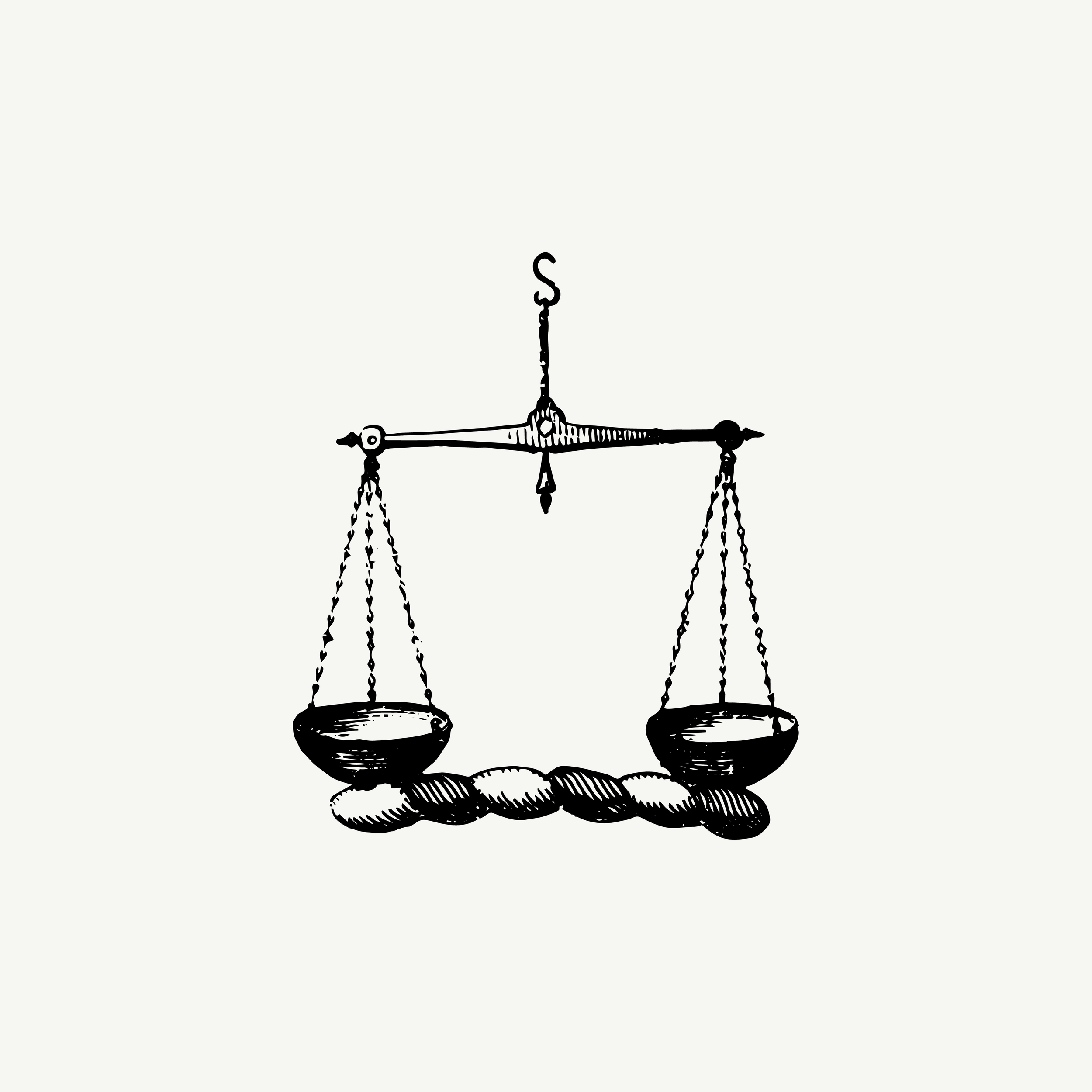 Historic engraved crest of a Scales, paired with the orientation line "You can't fool me." — from the Story & Sigil archive