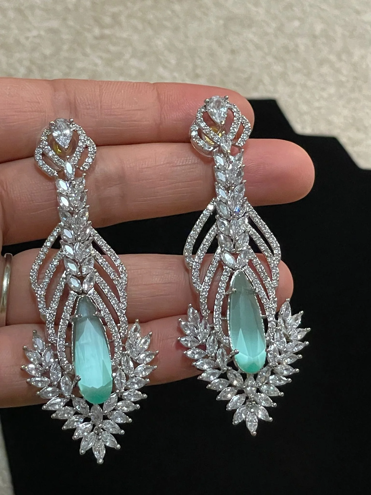 Ad & Mint Combo Earrings Set