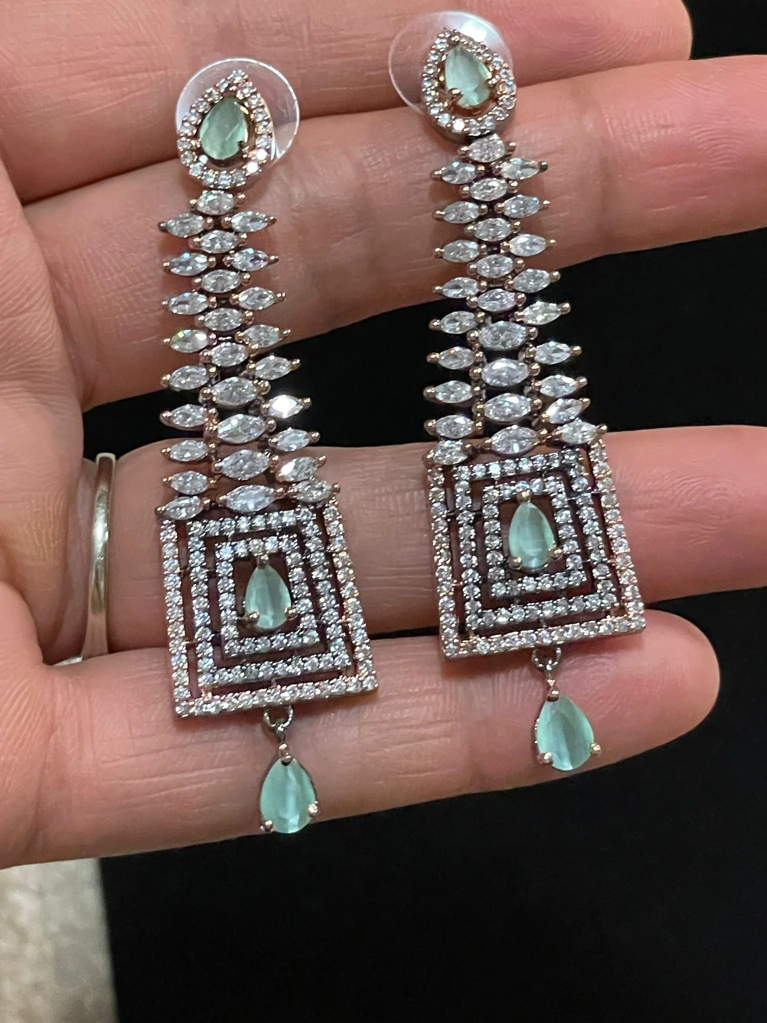 Royal Mint & Ad Earrings