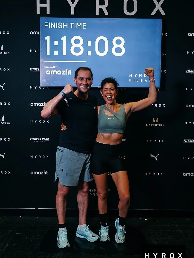 HYROX BILBAO 
Mi primer Hyrox compitiendo en pareja. Mucha alegr&iacute;a y un poco de masoquismo. Resulta duro, no lo voy a negar. Mis piernas me lo siguen recordando 
Pero ya estoy pensando en la siguiente, con eso lo digo todo 

Me encanta sentirm