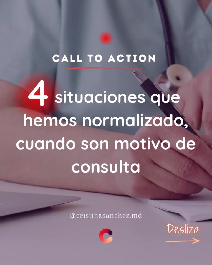 Normalizar ciertas situaciones nos aleja de la posibilidad de detectar verdaderas se&ntilde;ales que nuestro cuerpo nos da demandando atenci&oacute;n. Momentos puntuales no preocupan, pero mucha gente convive con ellas sin darles importancia y es un 
