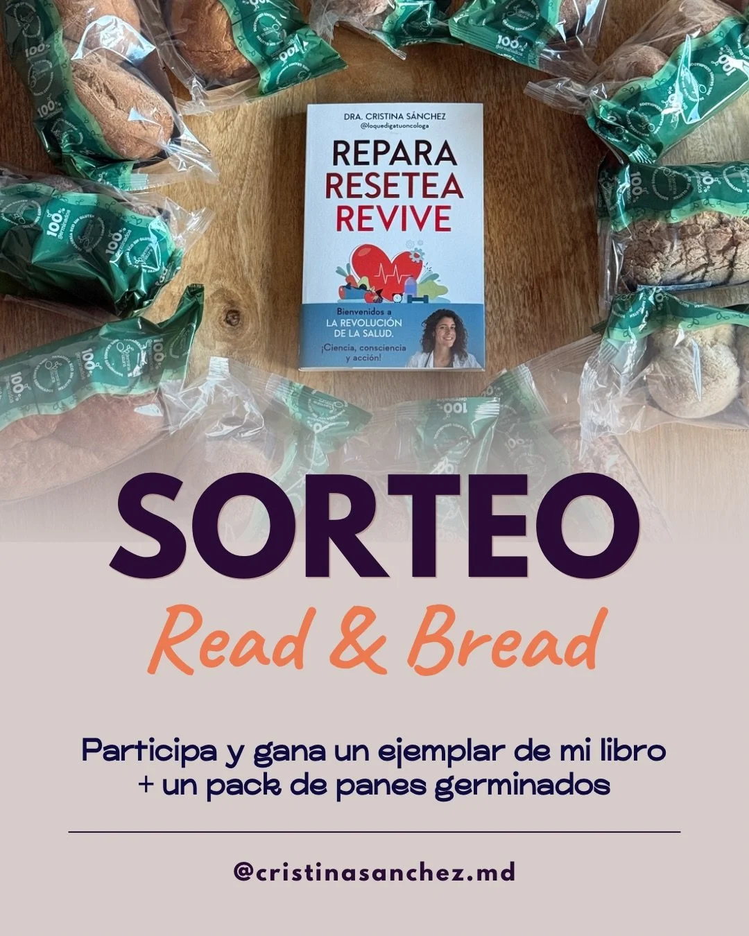 Me encanta el pan germinado, no solo por su sabor sino por sus beneficios, y por eso estoy siempre recomend&aacute;ndolo!

As&iacute; que no hab&iacute;a una forma mejor de daros la oportunidad de probarlo que combinarlo en un pack con mi libro. Porq