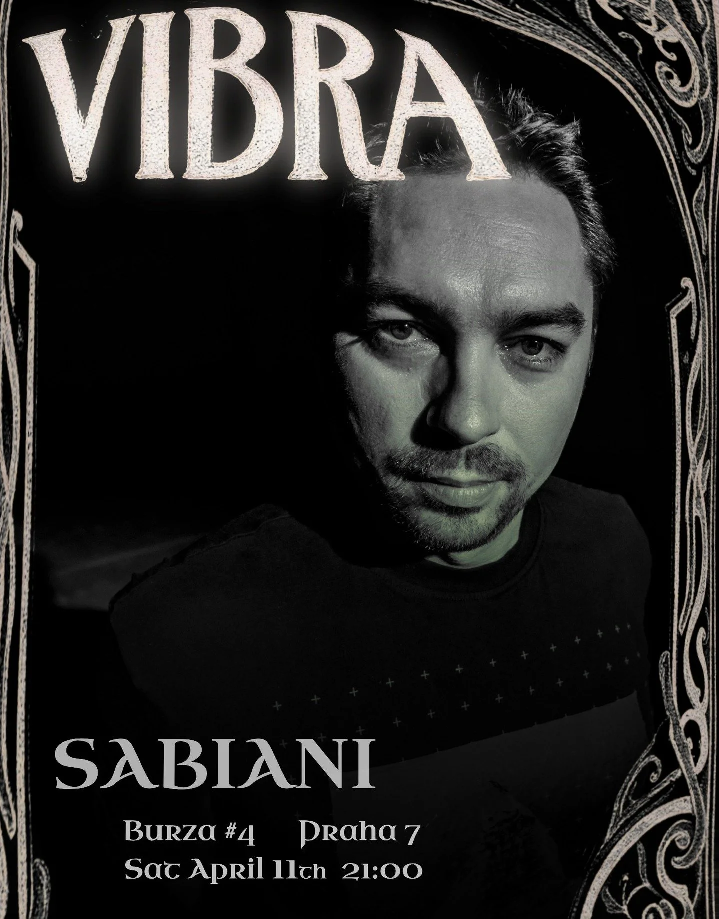 SAT 11 APRIL | 9PM at @burza_4 #4
Praha 7, Czechia

SABIANI
Producent a majitel Digital Paradox Records zahraje hybridn&iacute; DJ set ve stylu electra a breaks, okořeněn&yacute; vlastn&iacute; tvorbou.

digitalparadox.eu
soundcloud.com/sabiani

Ček&