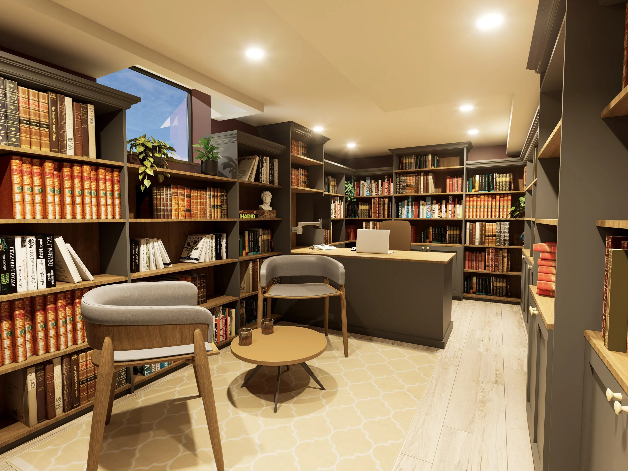 Custom Office and Library