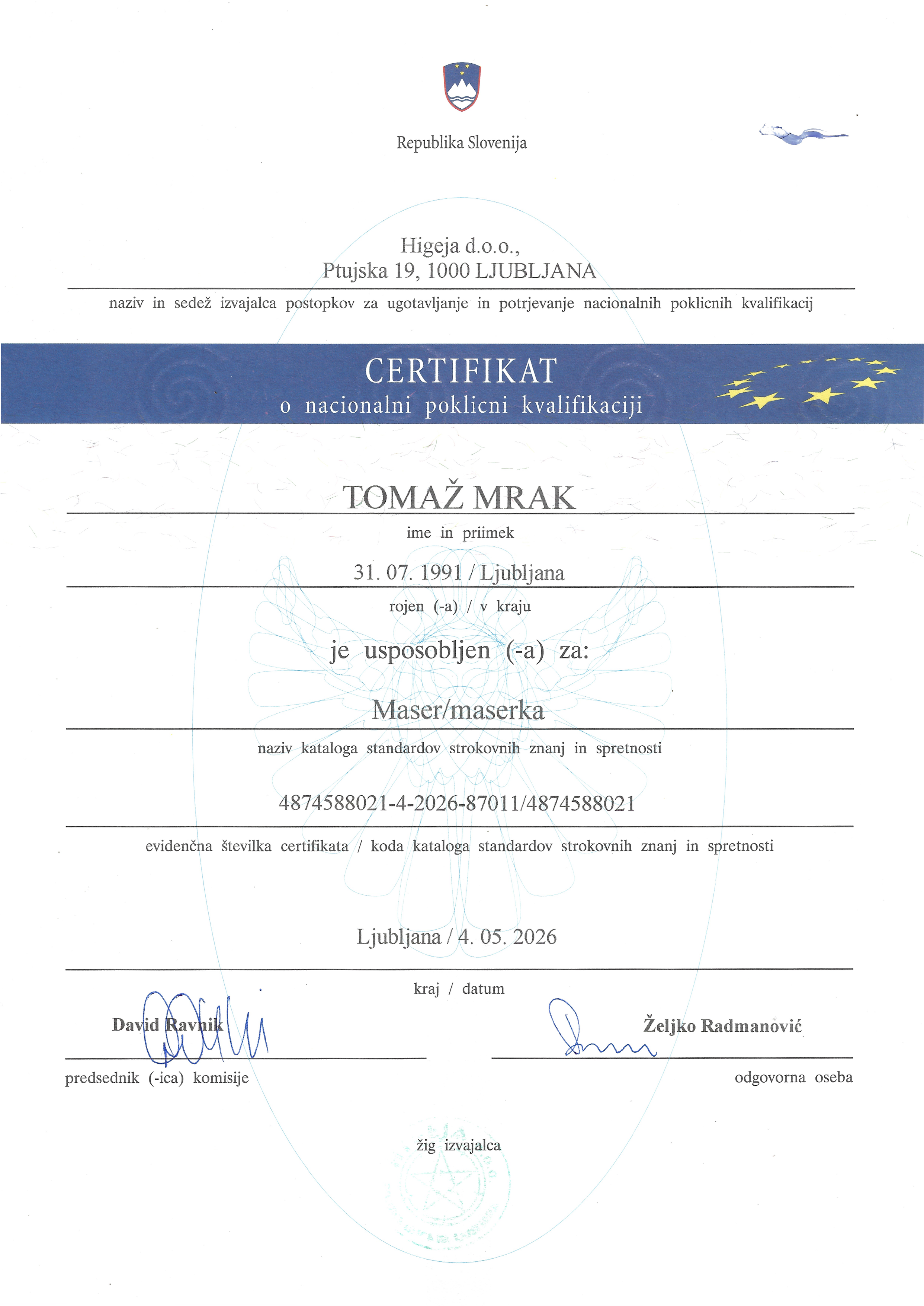Nacionalna poklicna kvalifikacija
