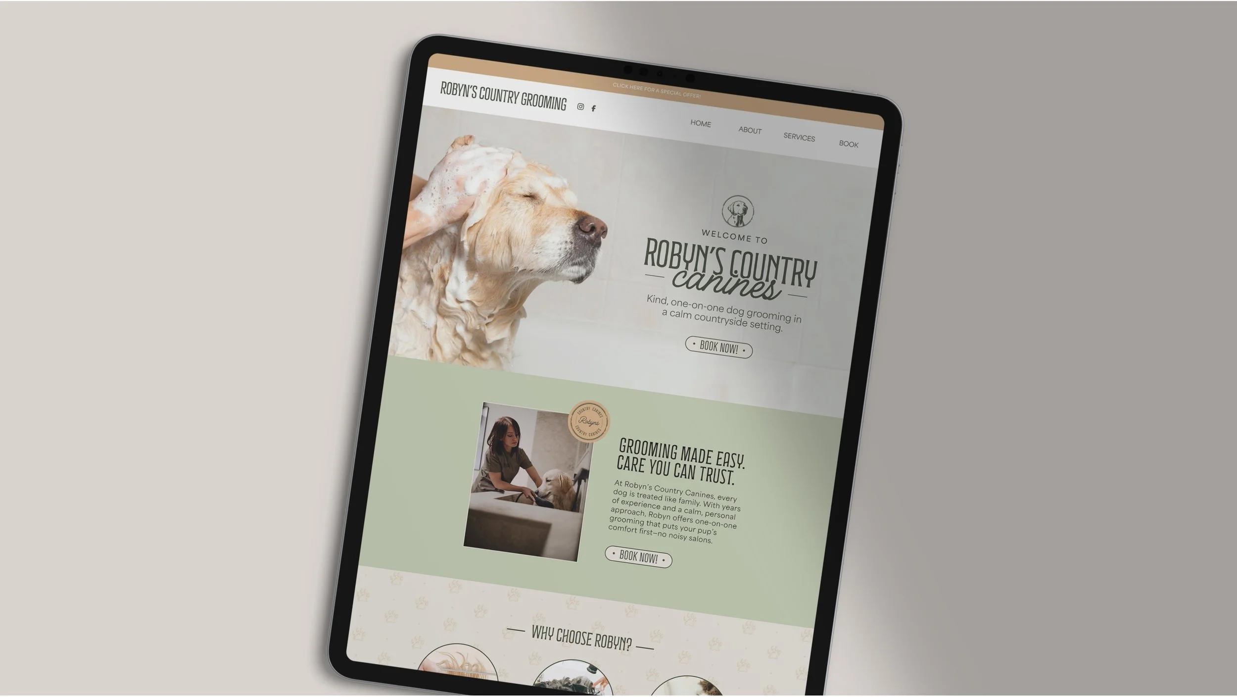Robyn’s Country Canines <span class="portfolio-subtitle">Brand Identity Design</span>