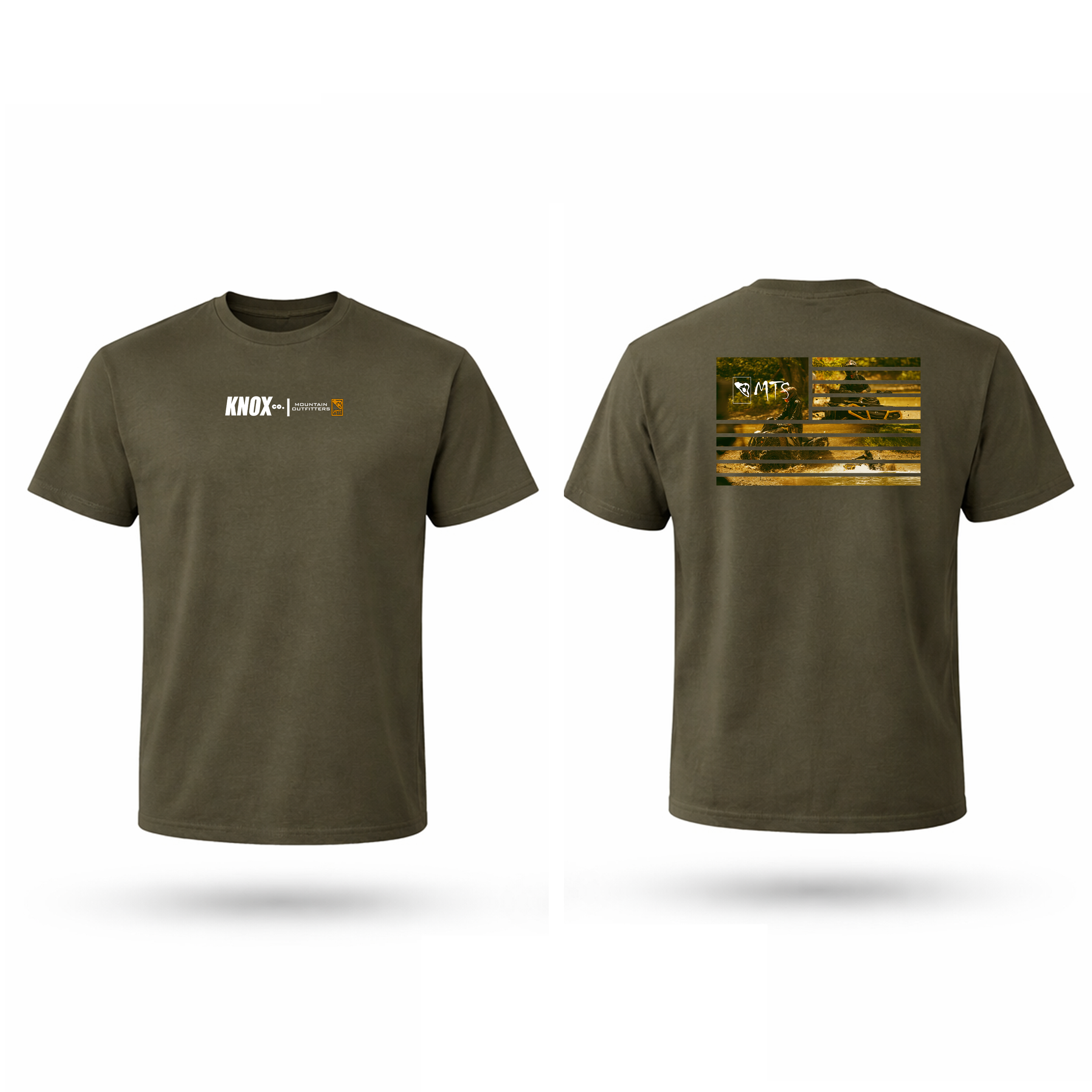 Graphic Flag Tee - GREEN