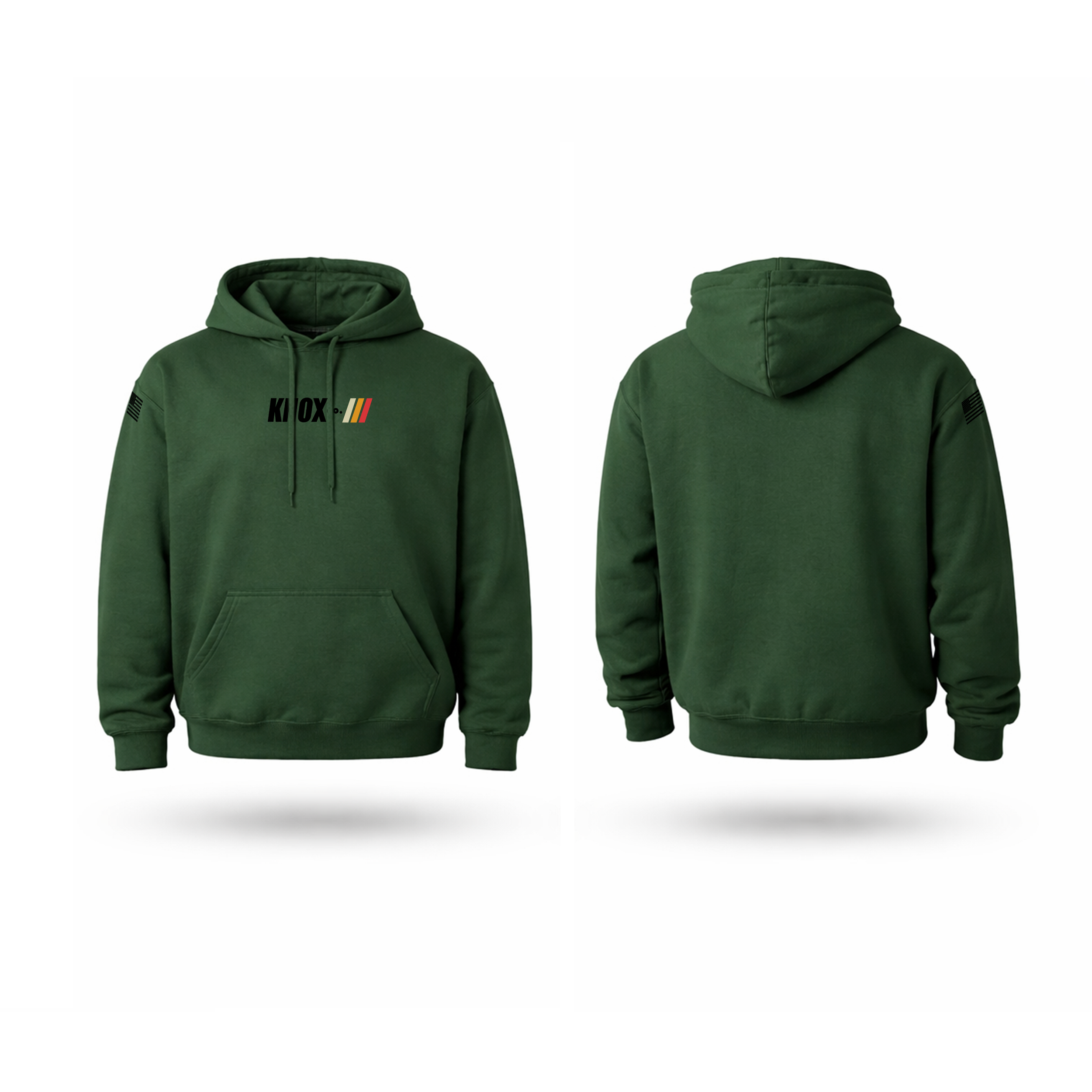 Forest Green Racing Stripe Hoodie