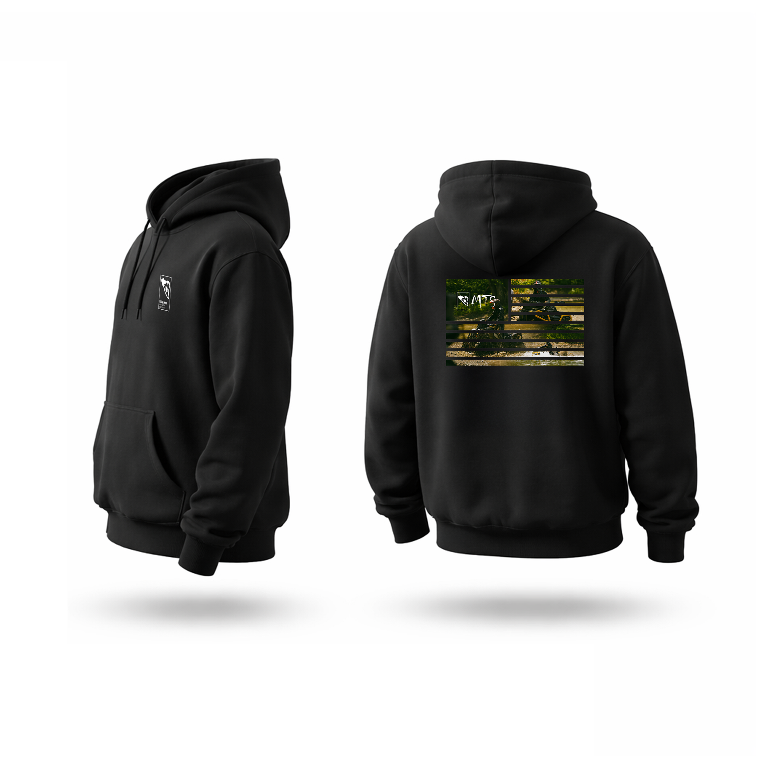 Black Adventure Graphic Hoodie