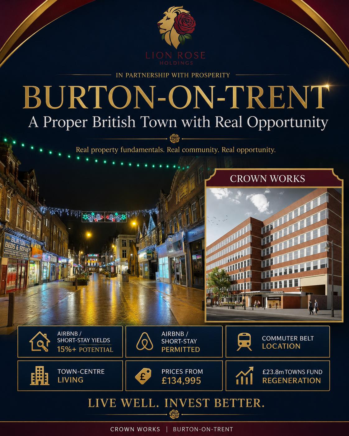 Why Lion Rose Loves Proper British Towns: Burton-on-Trent, Crown Works and the Case for Solid UK Property Investment