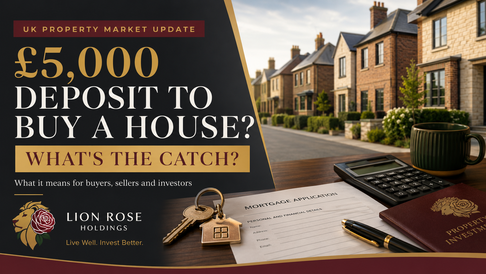 £5,000 Deposit to Buy a House: What’s the Catch and Why Should Property Investors Care?
