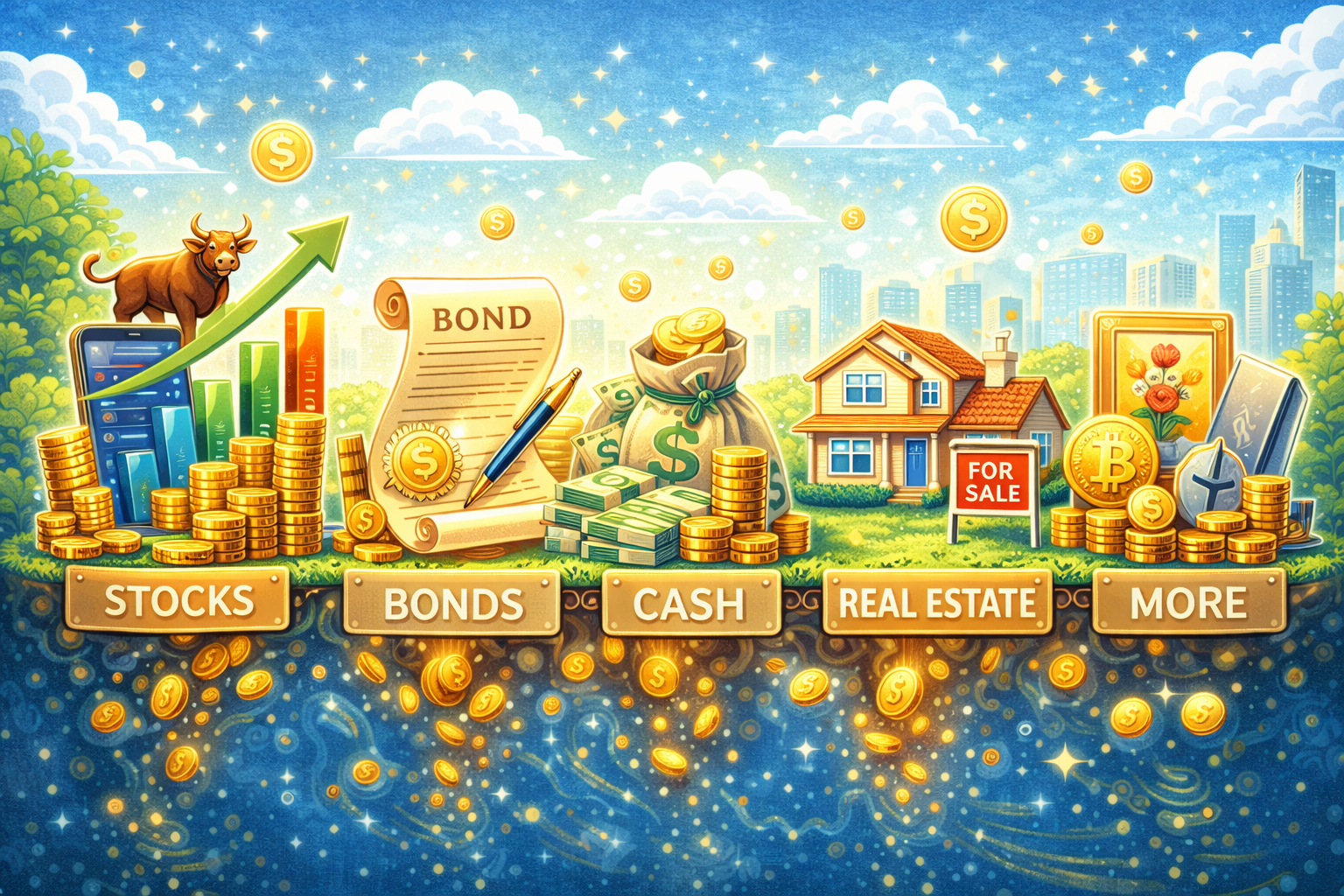 Asset Classes: Stocks, Bonds, Cash, Real Estate, and More