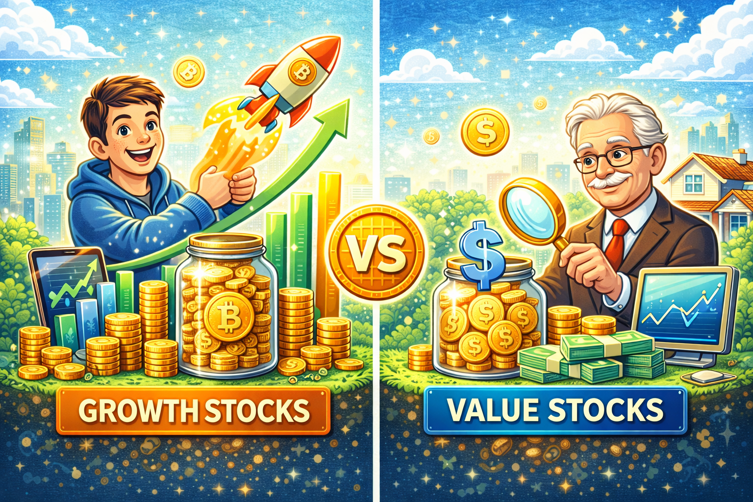Growth Stocks vs Value Stocks