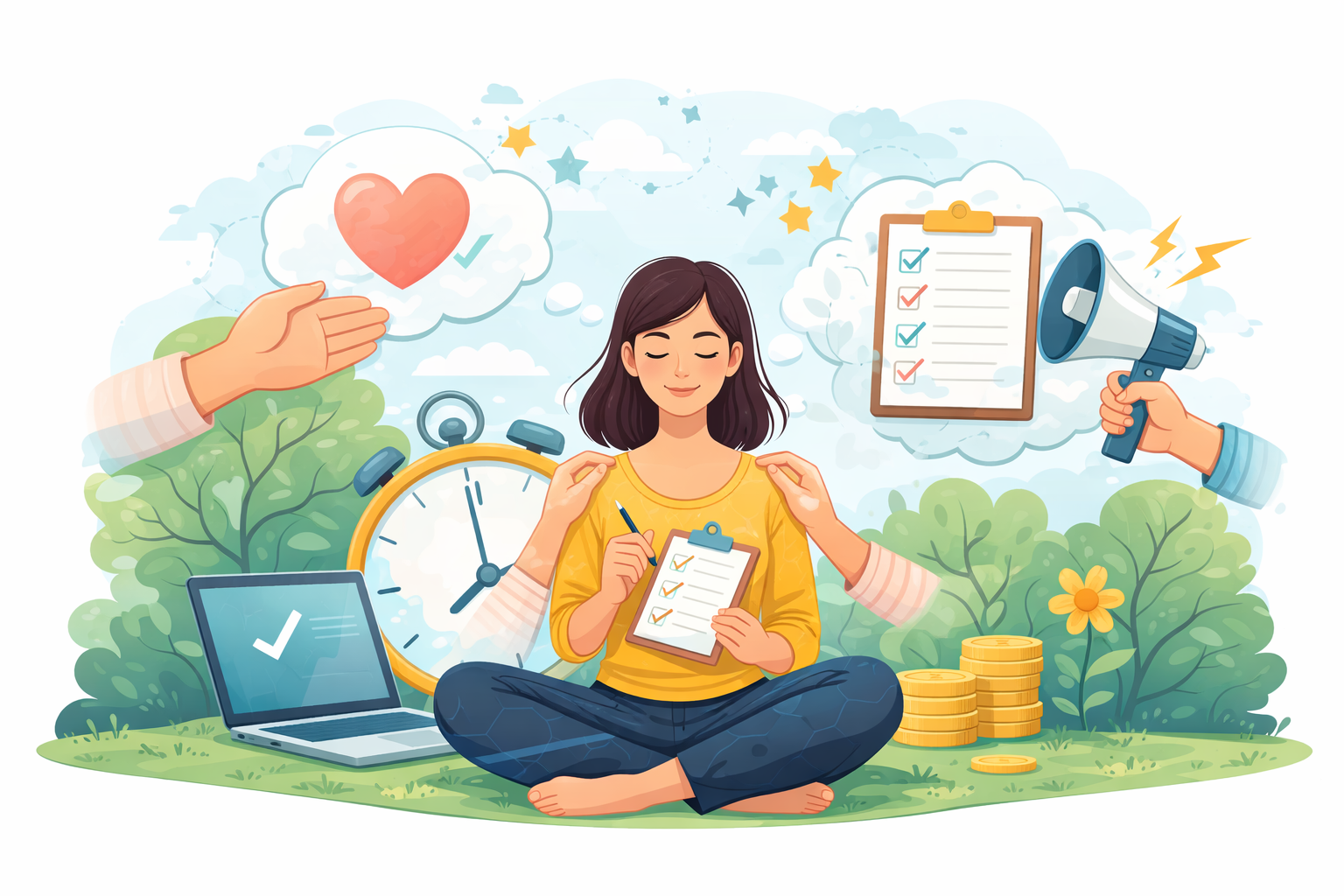 Self-Compassion in Productivity: Being Kind While Still Holding Yourself Accountable