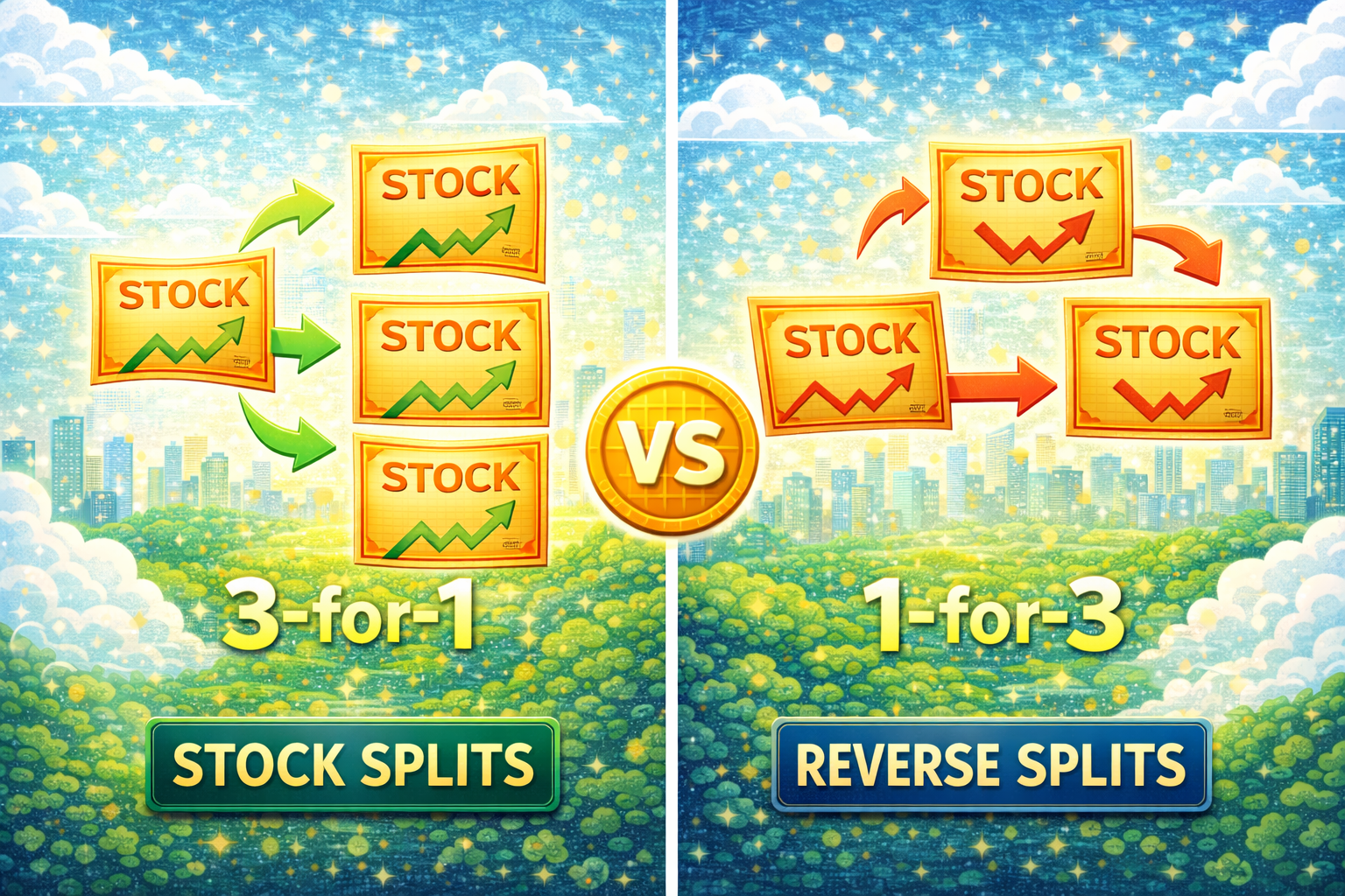 Stock Splits and Reverse Splits