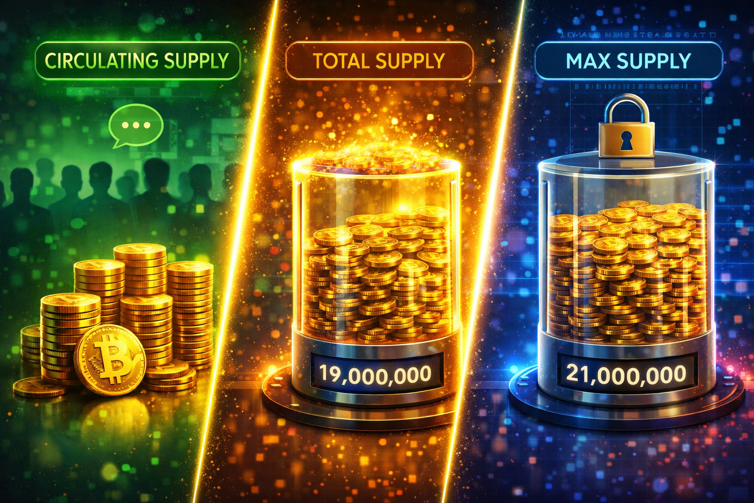 Circulating Supply vs Total Supply vs Max Supply