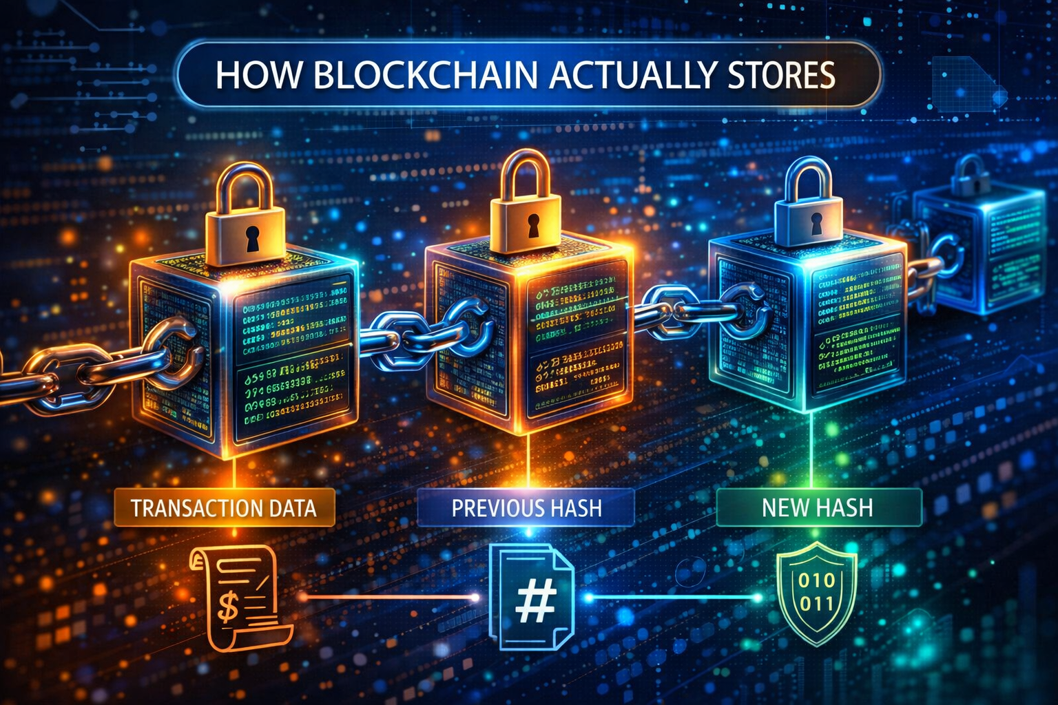 How Blockchain Actually Stores Data