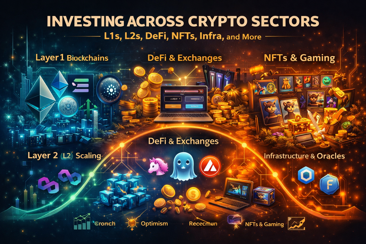 Investing Across Crypto Sectors: L1s, L2s, DeFi, NFTs, Infra, &amp; More