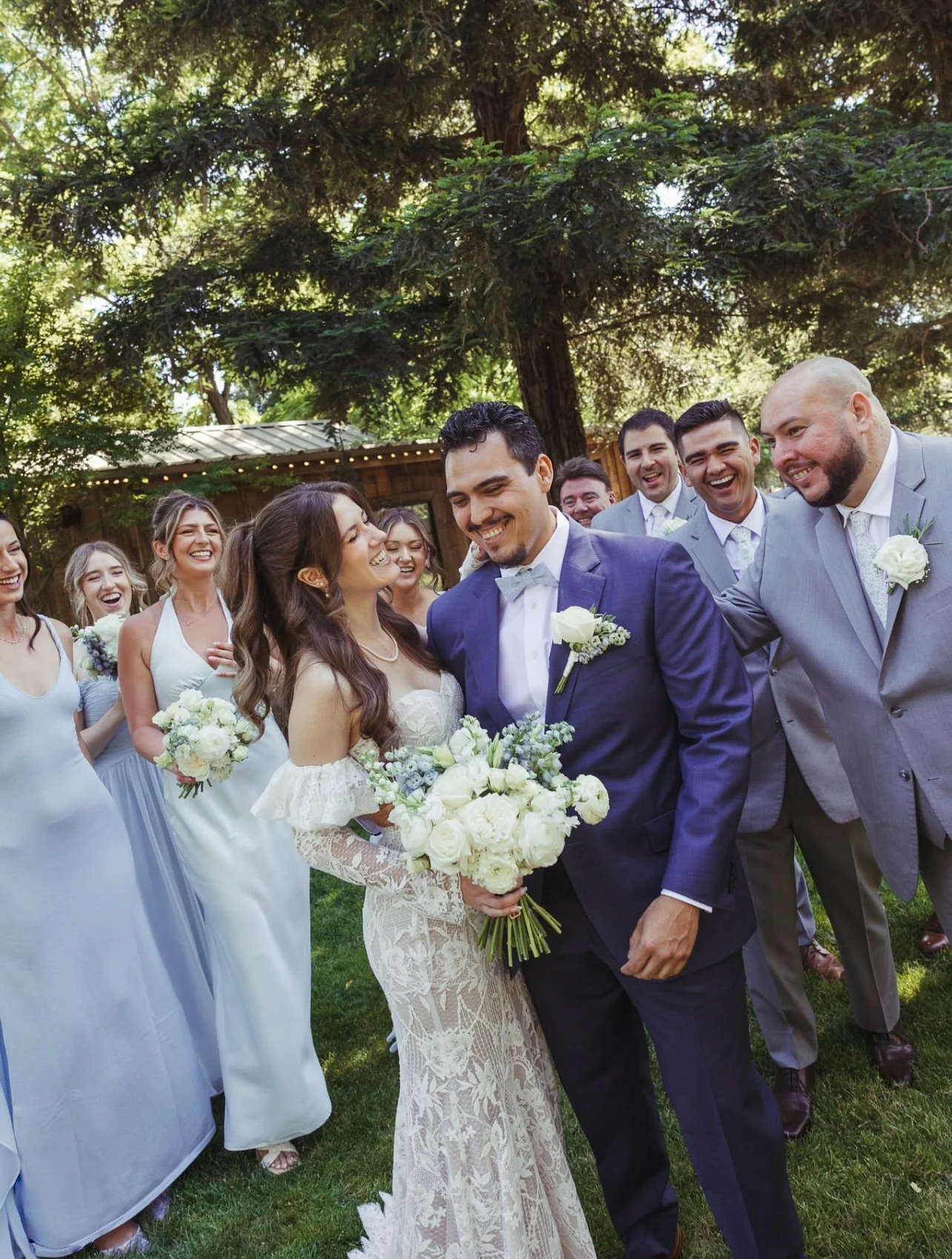 wedding party florals