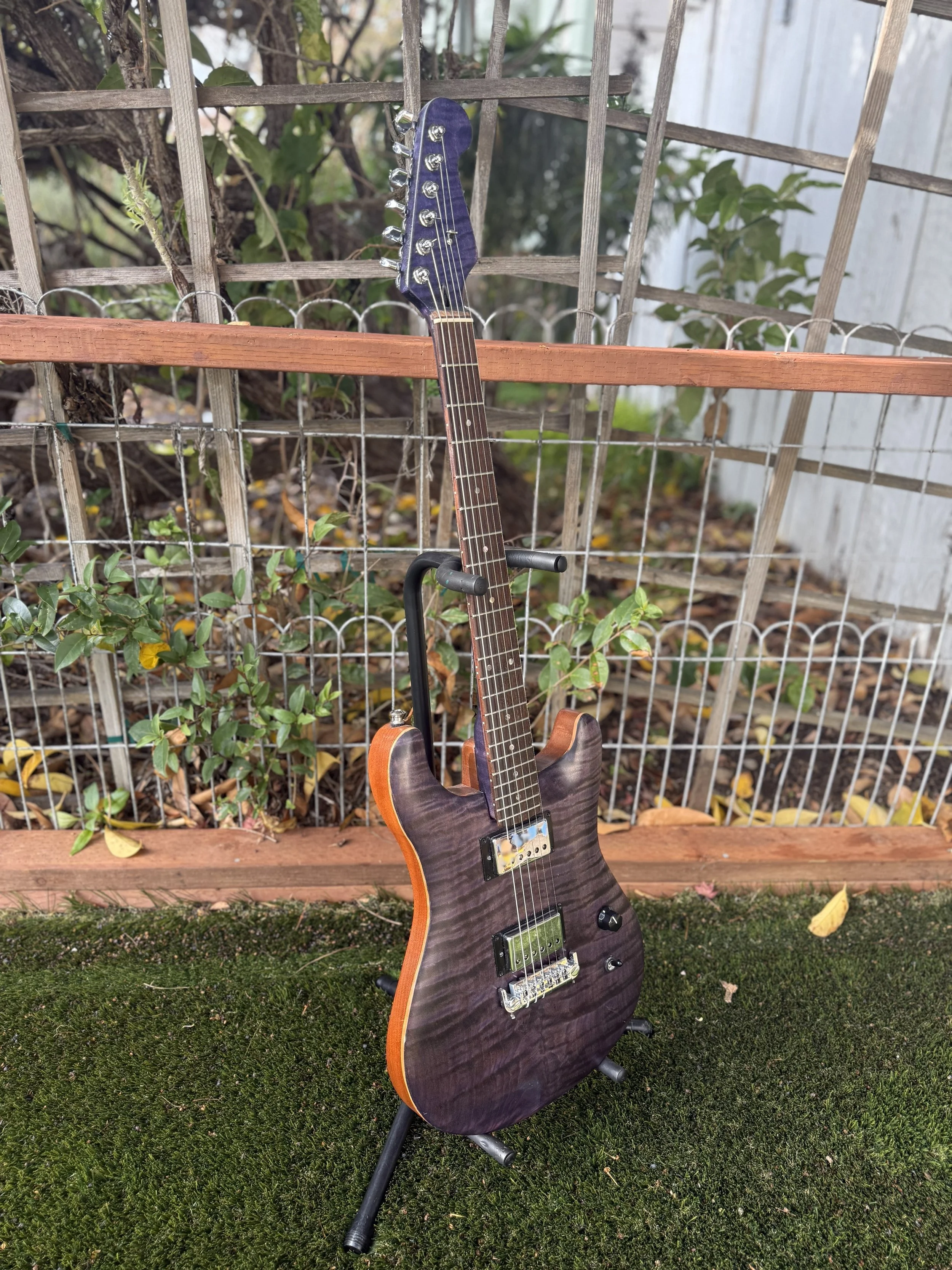 Quilted Maple and Mahogany Guitar