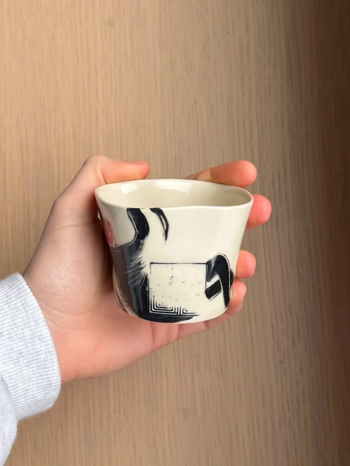 Lightly Stamped Monkey Cup