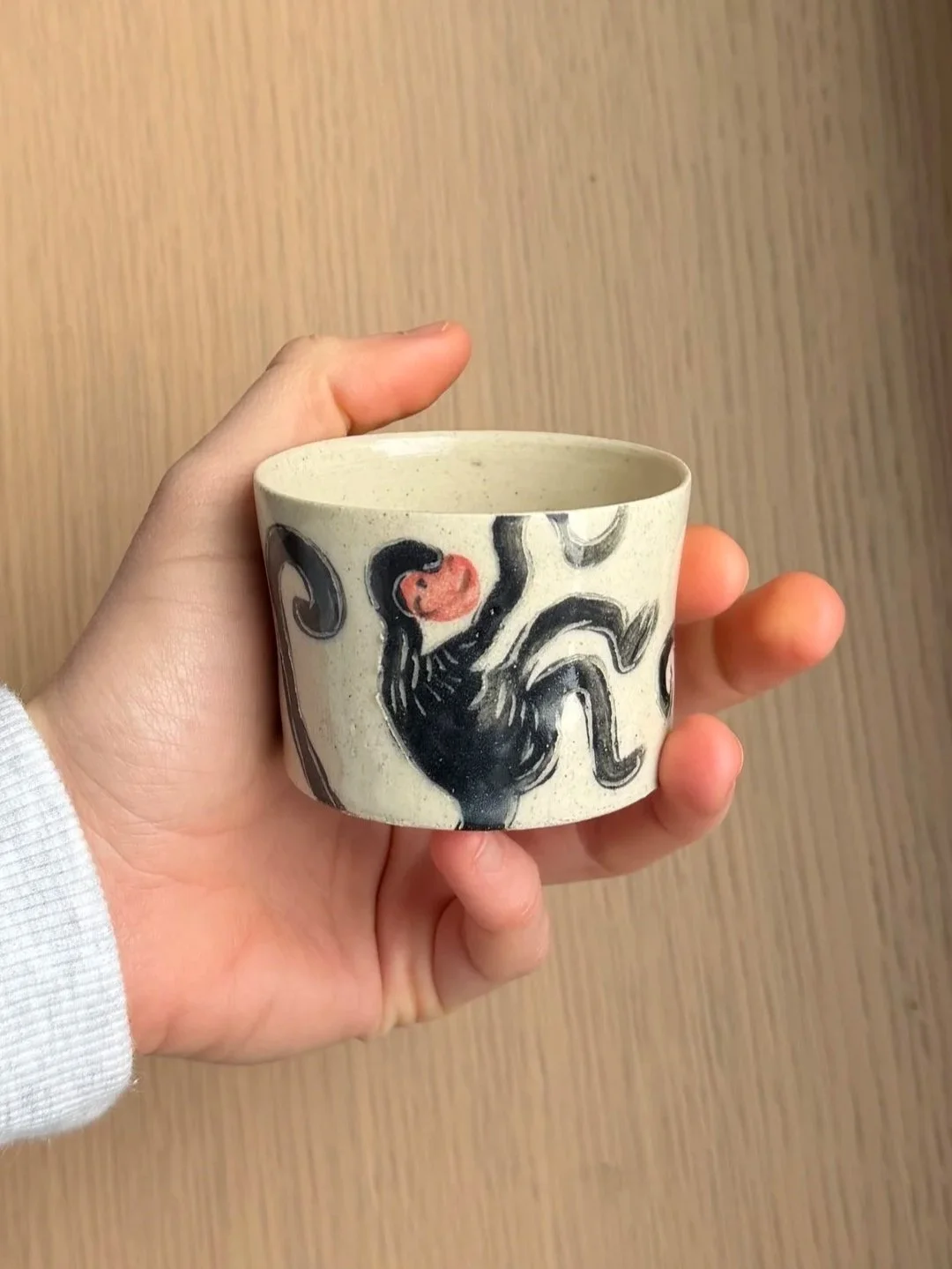 Two Monkeys Tea Cup