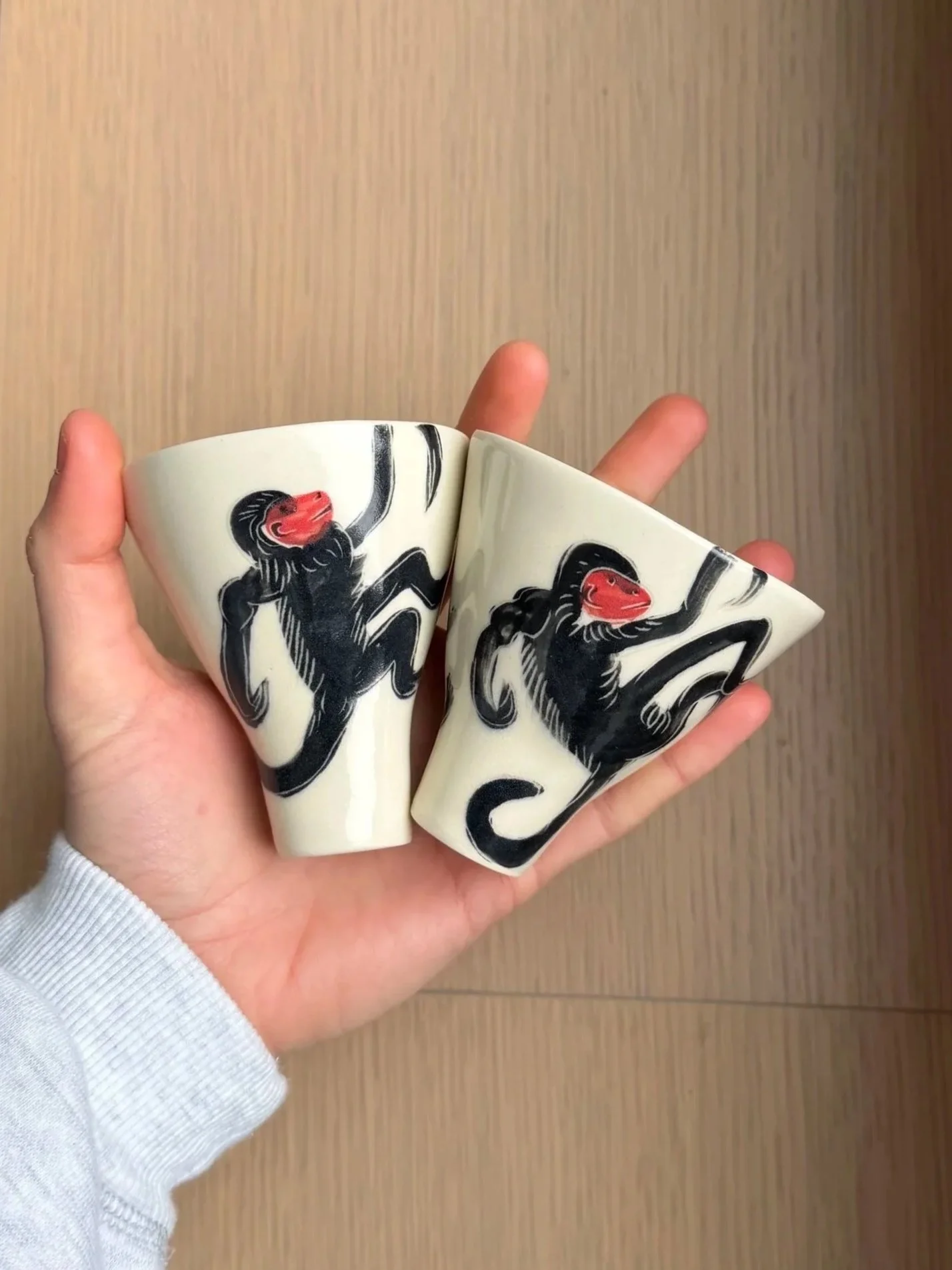 Monkey Wine Glass Set