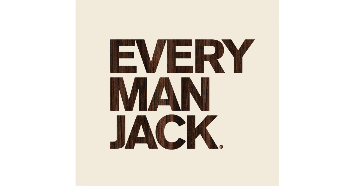 Text reading 'Every Man Jack' on a dark wooden background.