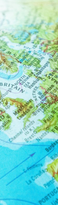Global map illustrating multinational insurance programmes and international risk management solutions.