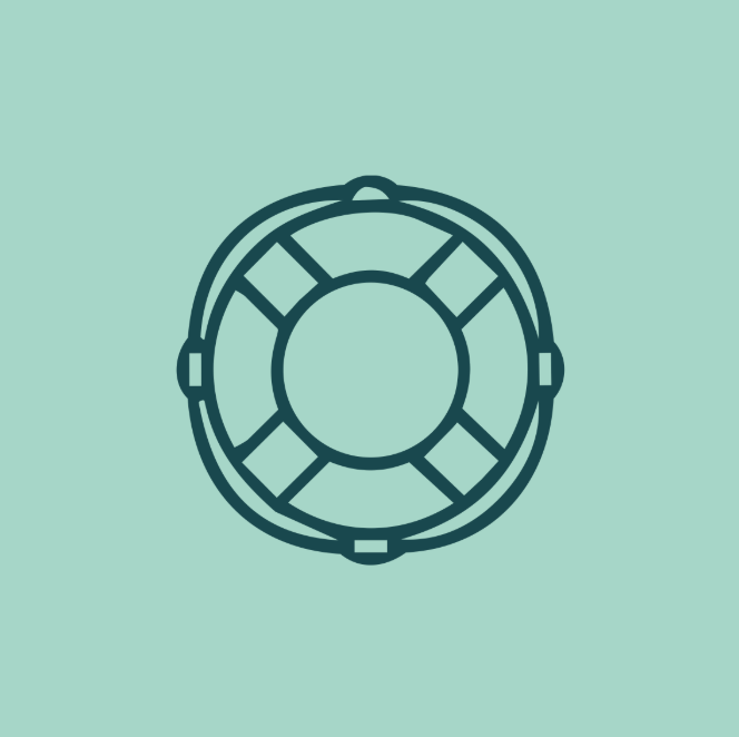 Green lifebuoy icon representing Marine and Protection & Indemnity Liability coverage.