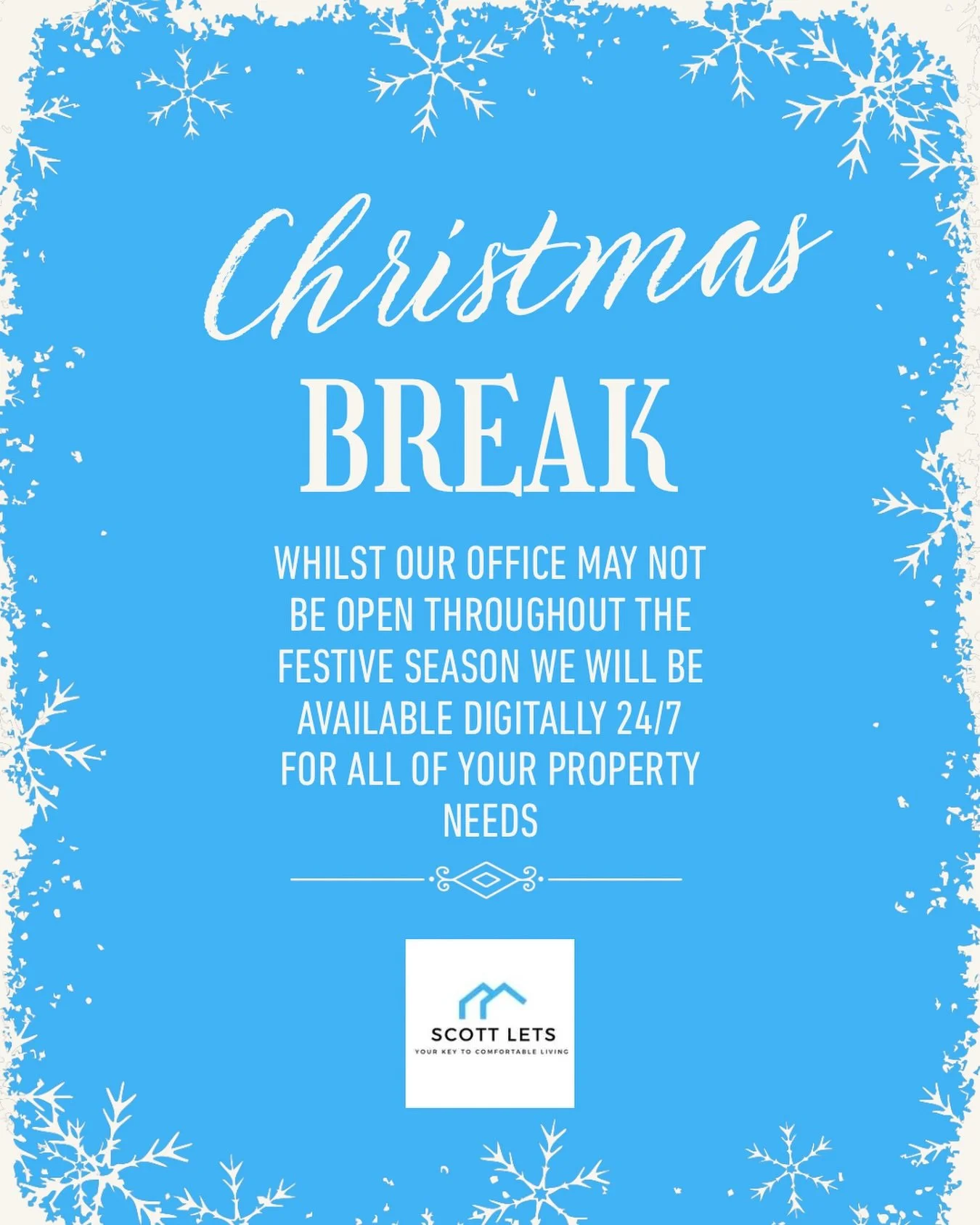 Whilst our office may not be open throughout the festive season our staff will be available digitally 24/7 for all of your property enquiries.
#christmastime #christmashours #haveagreatchristmas