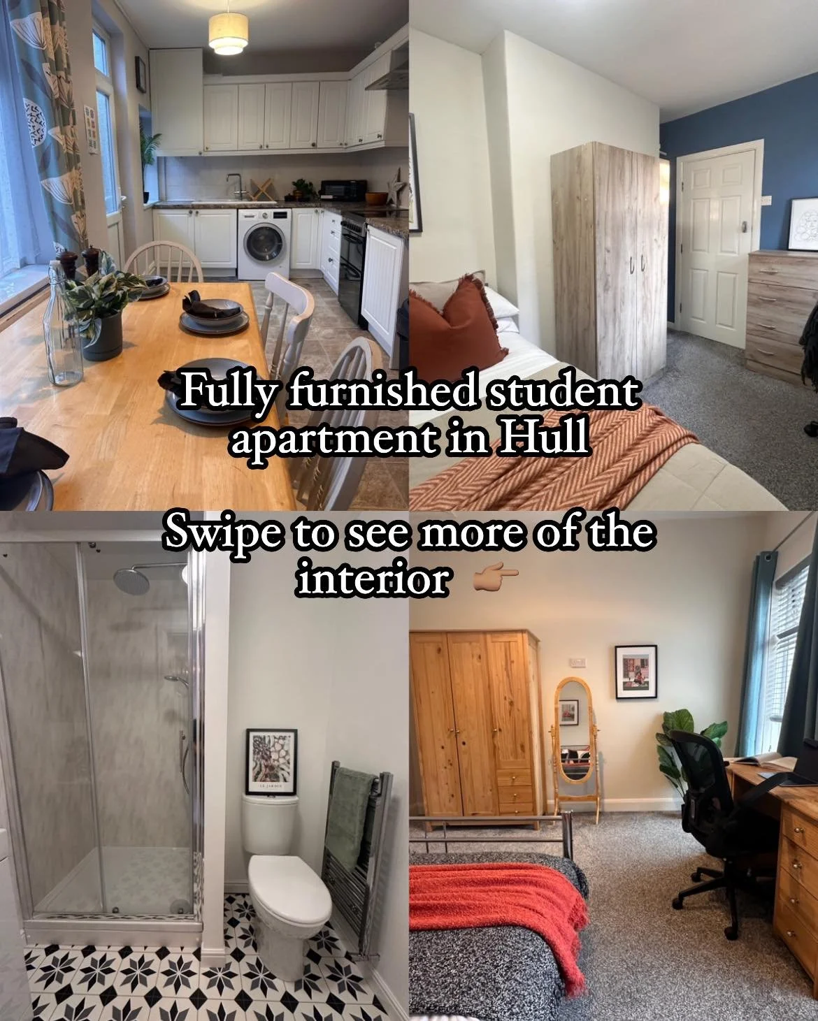 Everything you need from day one. No trips to IKEA, no hidden bills, no stress.

Just move in and focus on what you came to Hull for.

Searching for student accommodation in Hull?
We are a trusted student landlord in Hull with bills
included, fully f