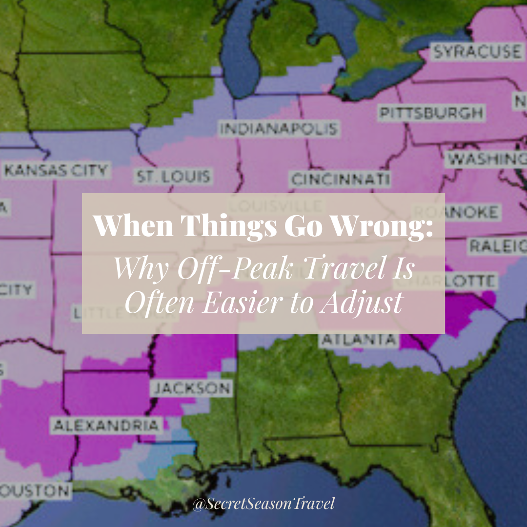 When Things Go Wrong: Why Off-Peak Travel Is Often Easier to Adjust
