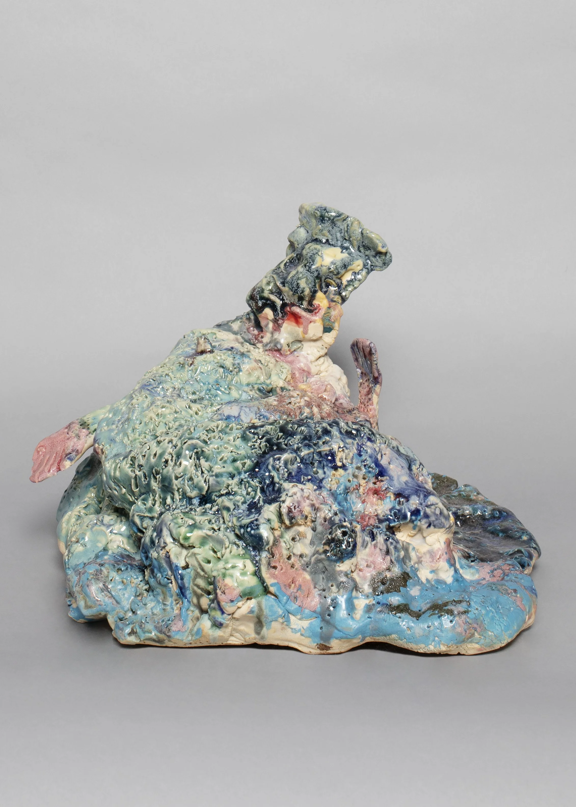 To Go Beyond Myself, Or Else, To Absorb, Glazed Ceramic, 10” X 8” X 9”, 2021 