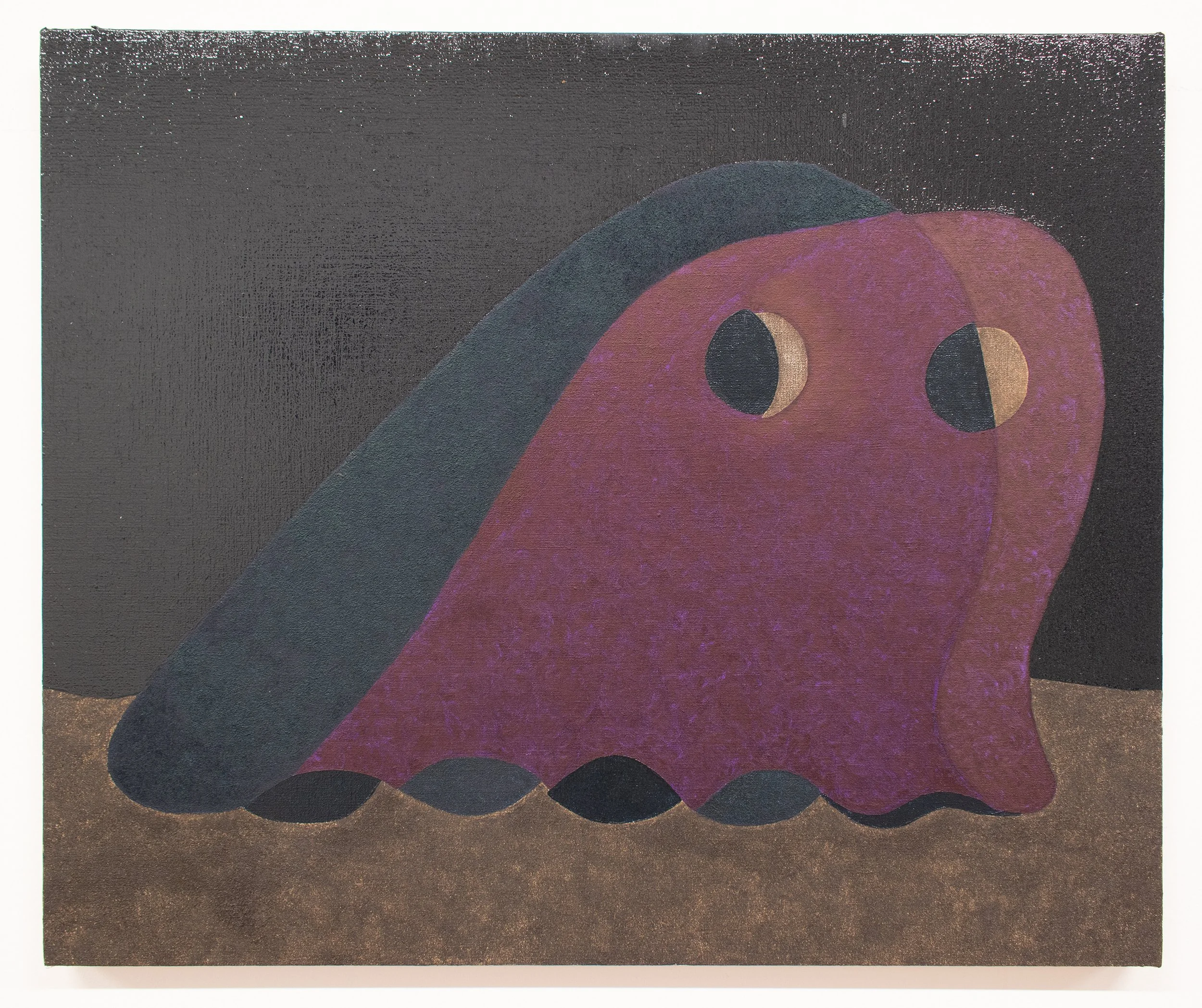 Ghost (I) or If You Draw The Ghost Of A Ghost, Does The First UnGhosted Ghost Become Less Ghost And More Figure, More Of This World? And What Is It To Be Of This World?, 2021, Oil on Linen, 20 X 24