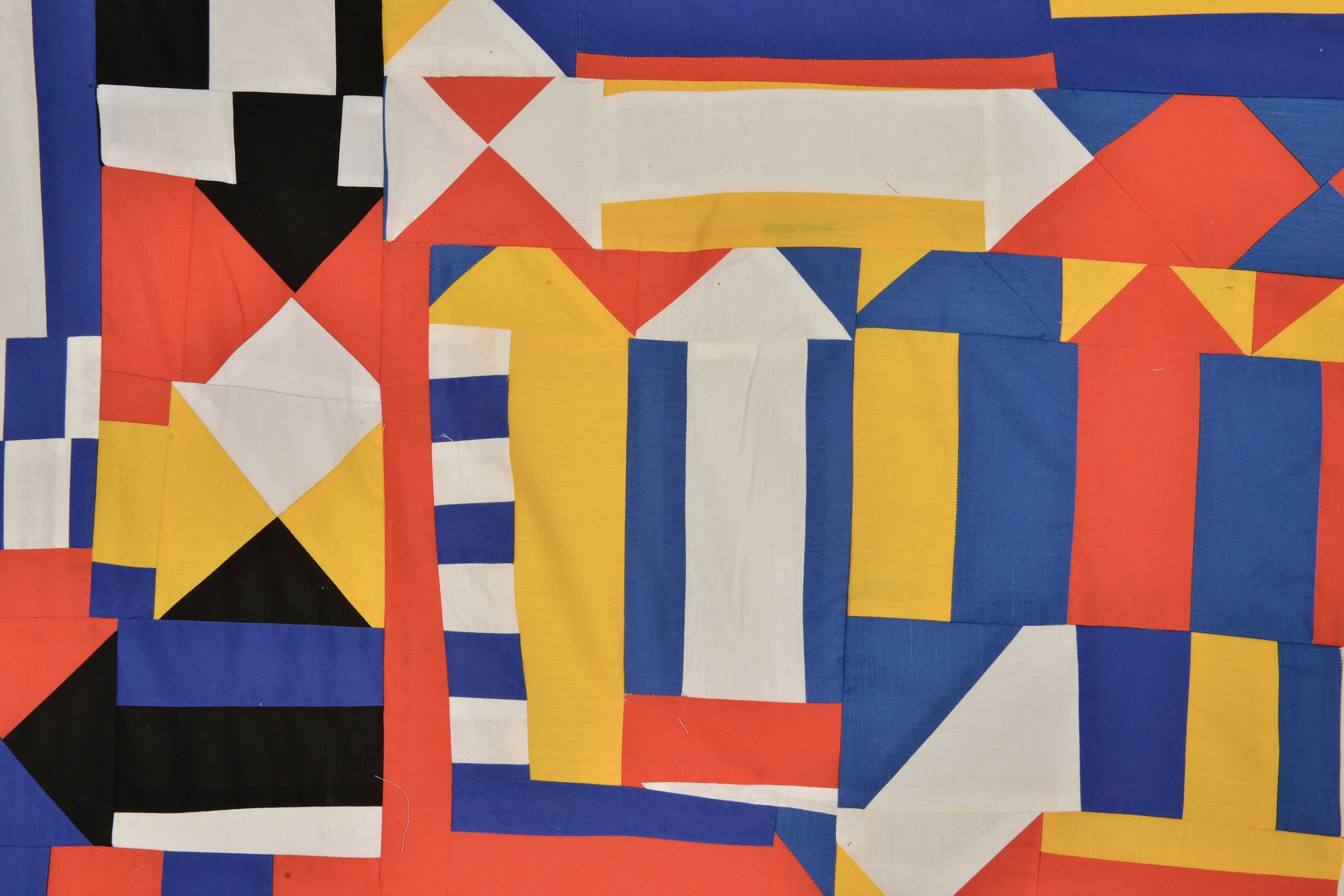 Every Body Crafts A Recognition Of Its Present Or Else Disappears, 2018, Thread and Dyed Cotton, 86” X 96”, (detail iii)