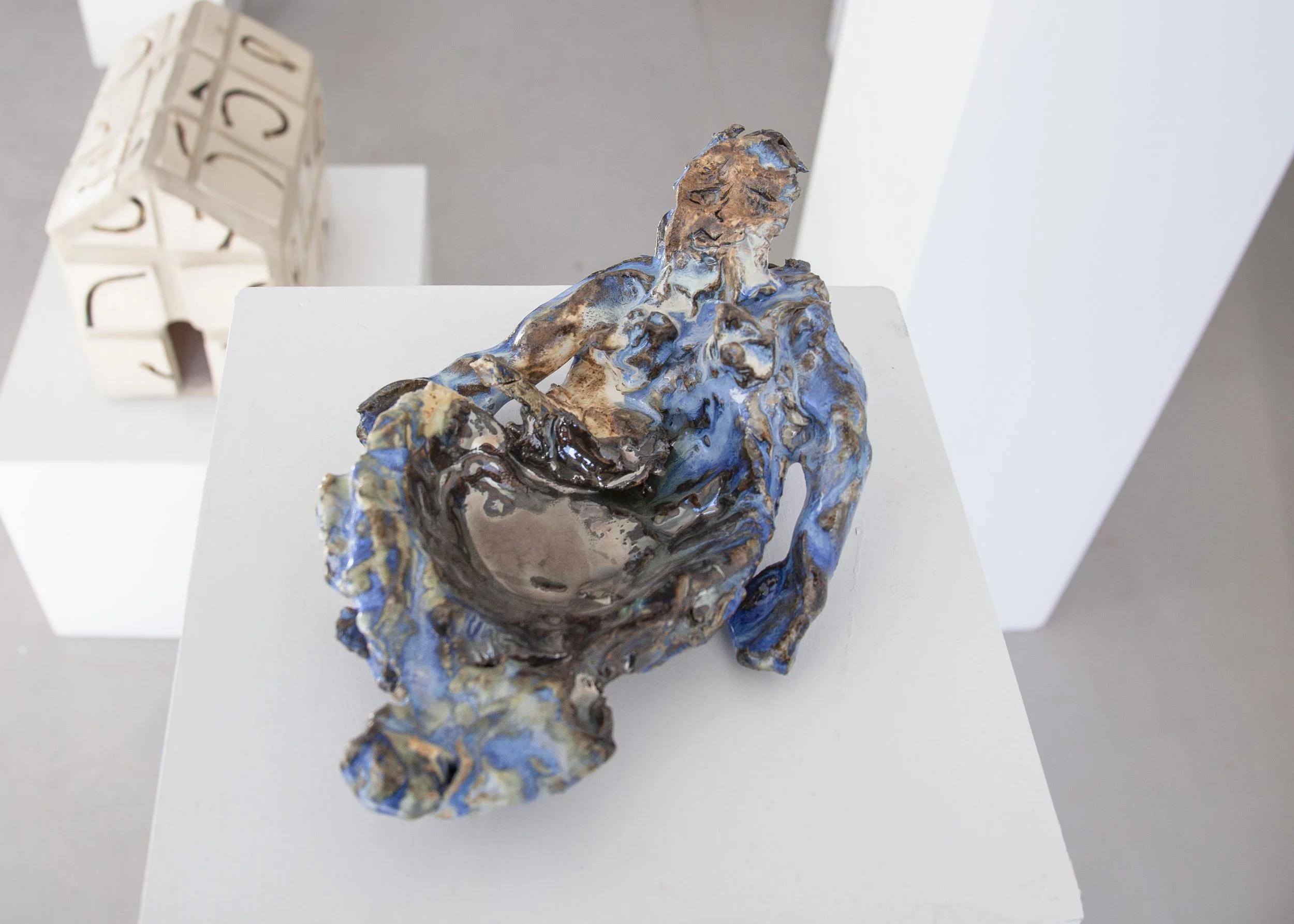 
The Bather, Glazed Ceramic, 5.5” X 10” X 4”, 2021 