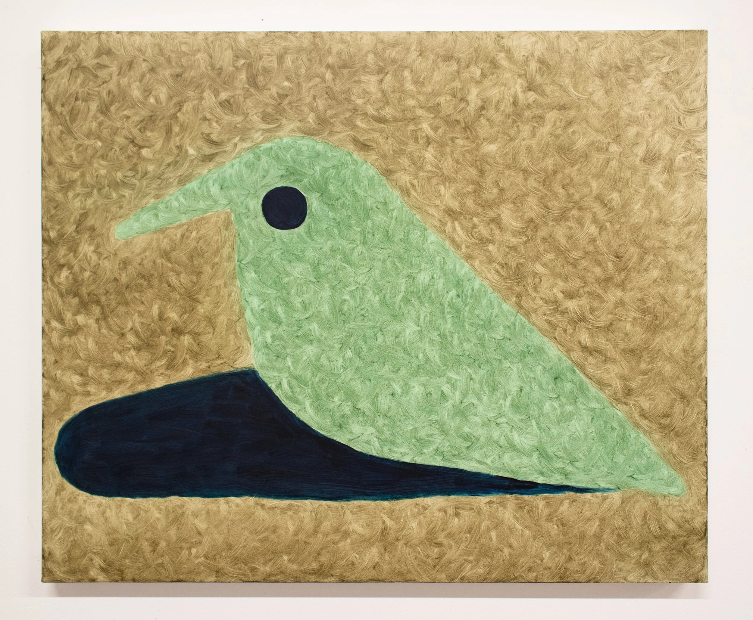 Bird or The Bird Is Flat But Full Of Song (I), 2021, Oil on Linen, 20 X 24