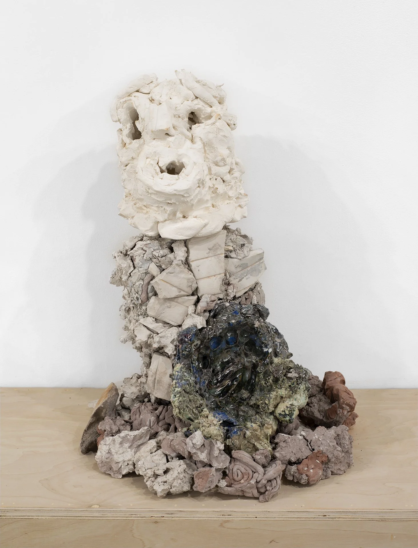 Crier (XIII), Fired clay, glaze, 21” X 14” X 12”, 2022 