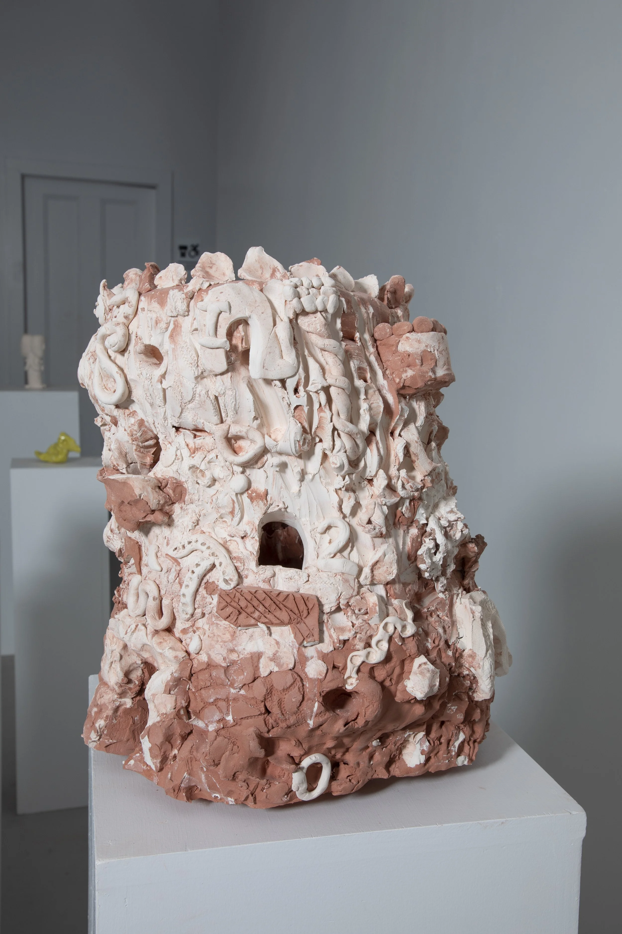 Objet Petit a, Unglazed Ceramic, 15” X 12” X 12”, 2021